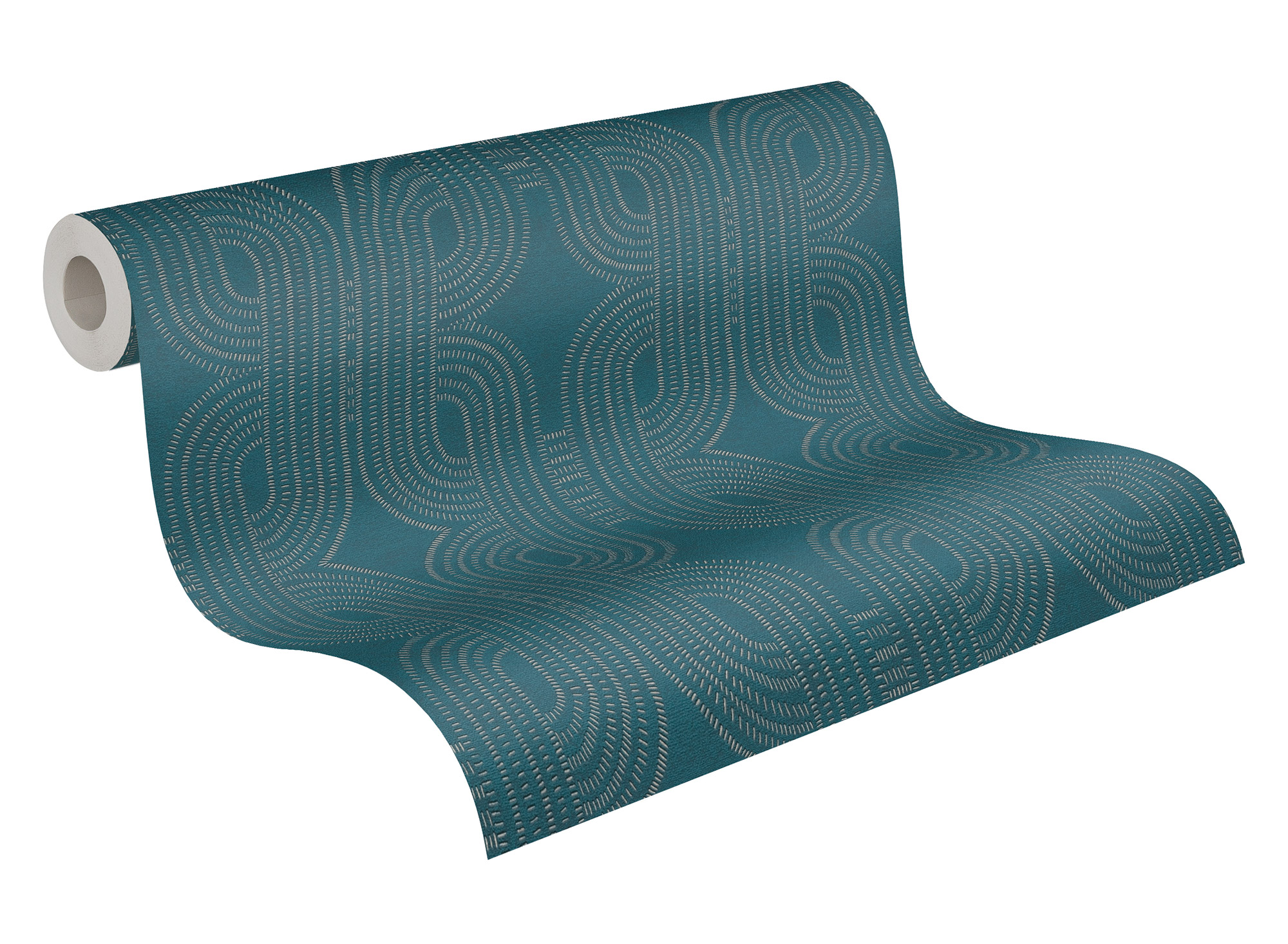 AS Vliestapete French Affair Struktur Blau 399373