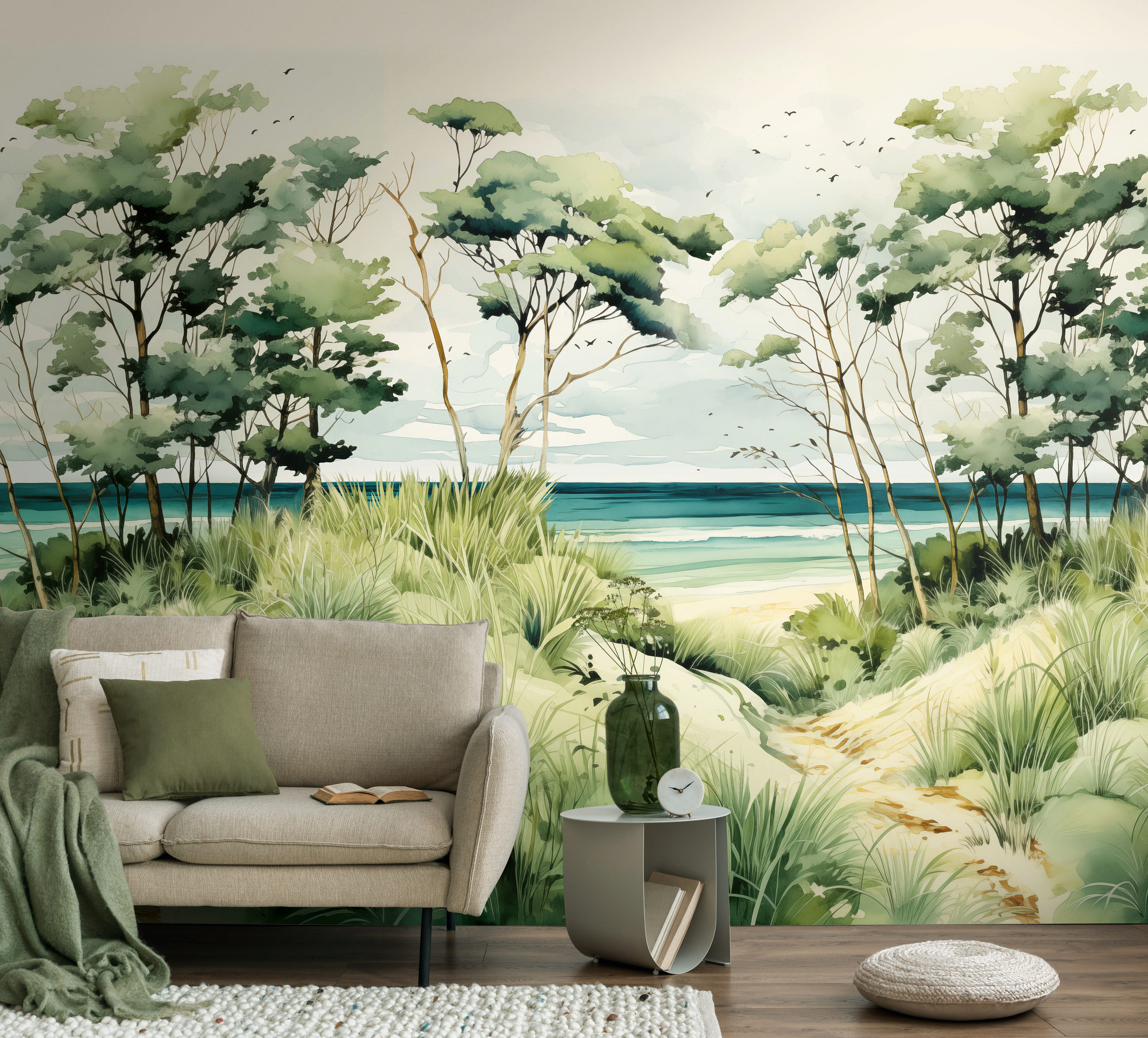 AS Fototapete The Wall 4 Landschaft Blau 781231