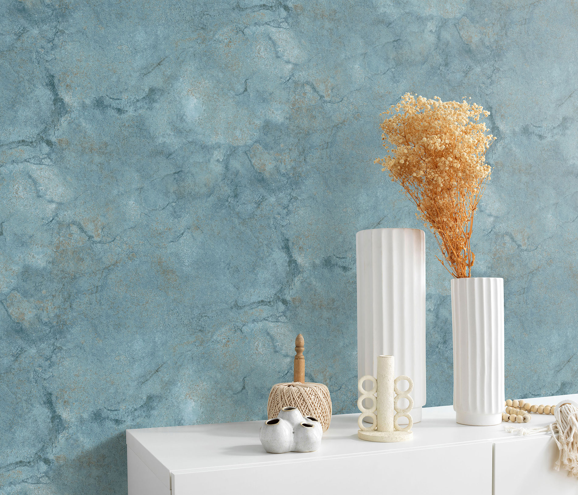 Erismann Vliestapete Melissa 4Earth petrol 1036019