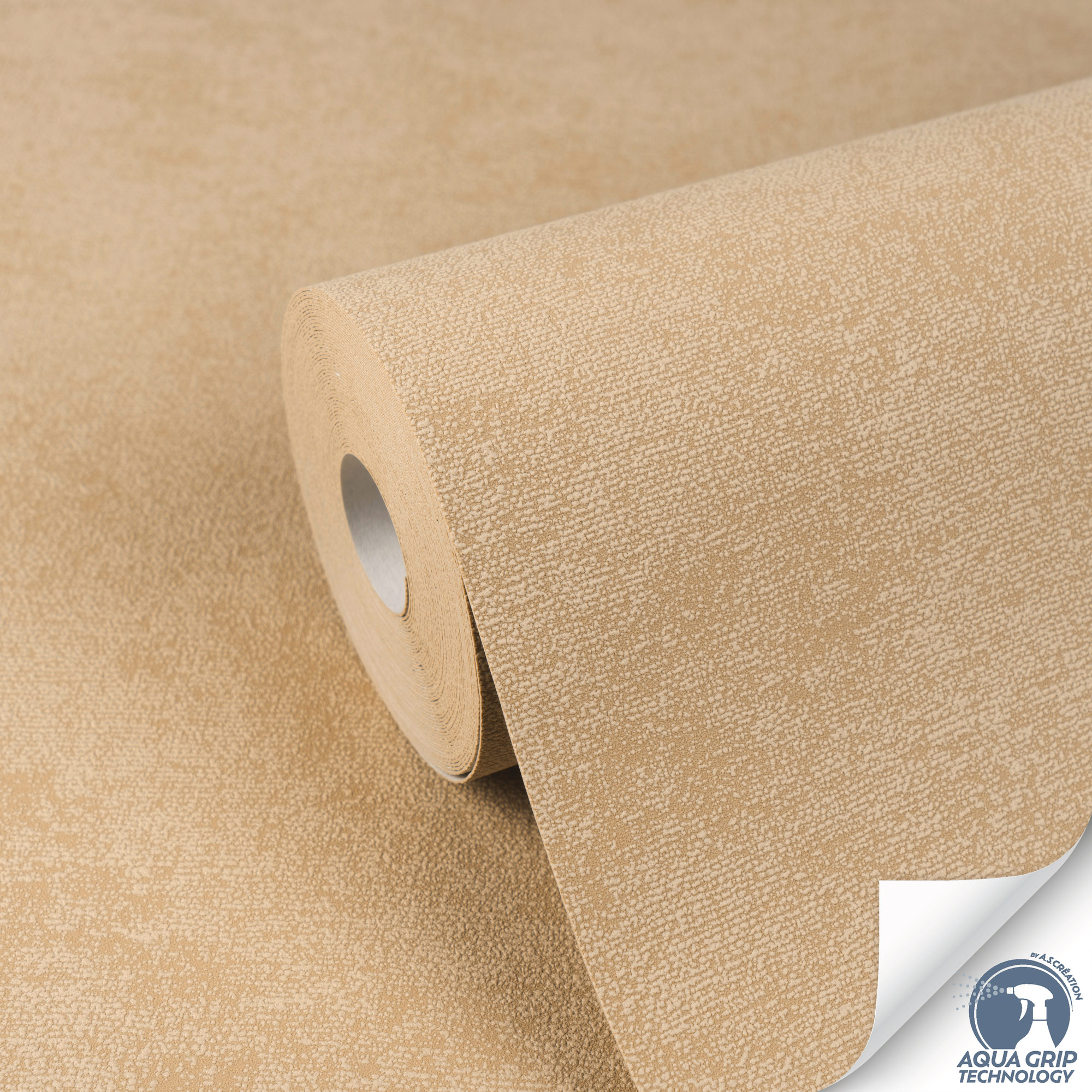AS Vliestapete Cosiness Designdrop 2 Uni Beige 792841