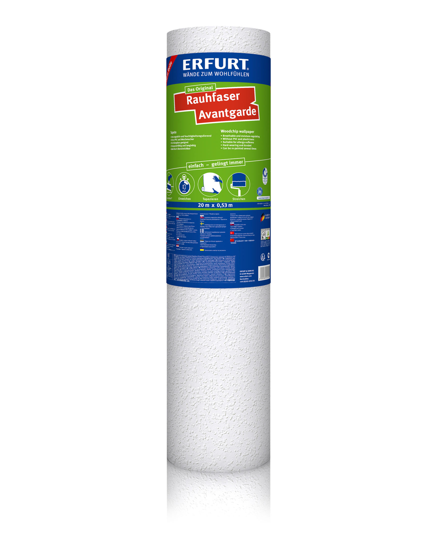 Erfurt Rauhfaser-Tapete Avantgarde | Einzelrolle