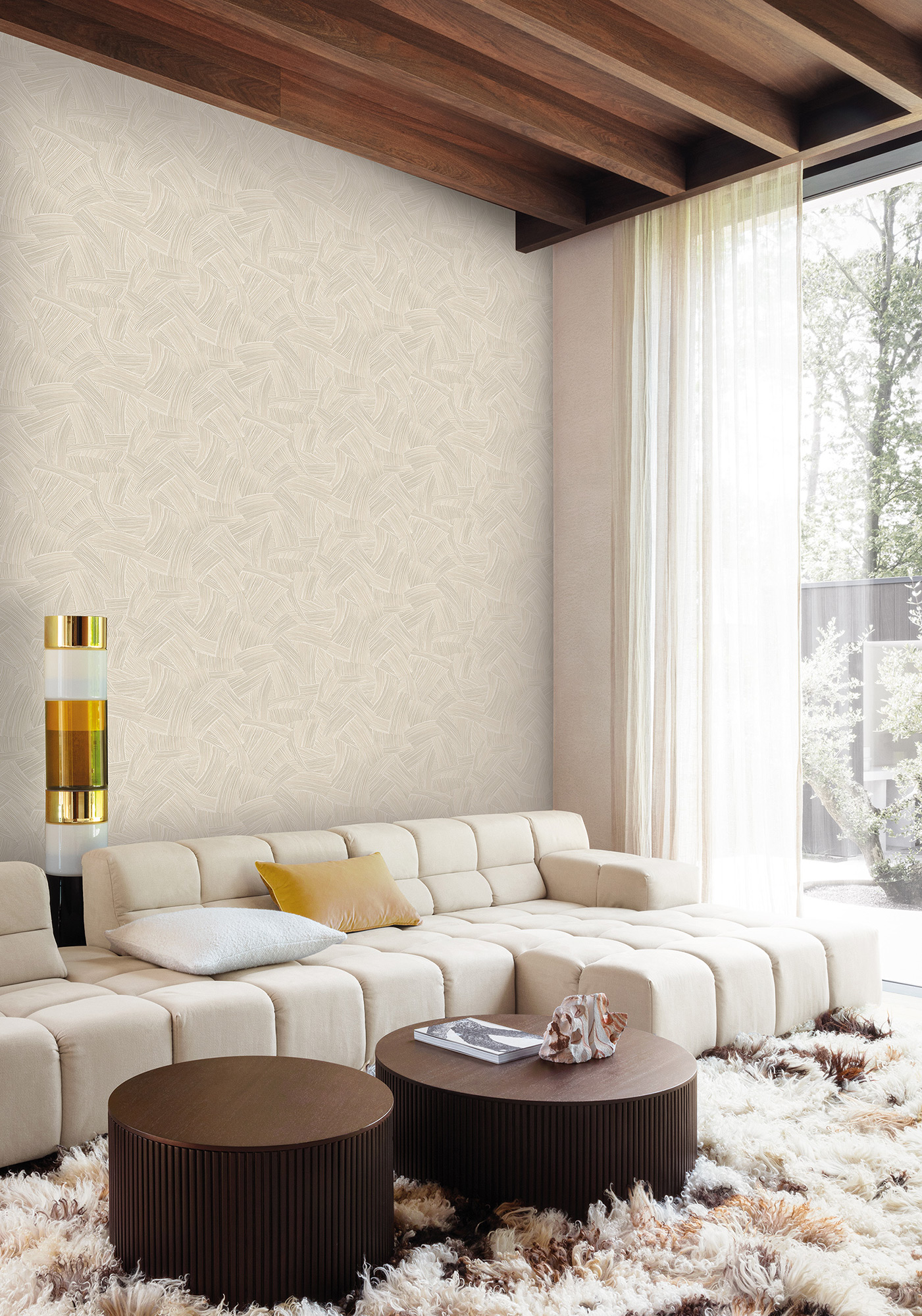 Masureel Vliestapete Ray Motus Sand RAY304