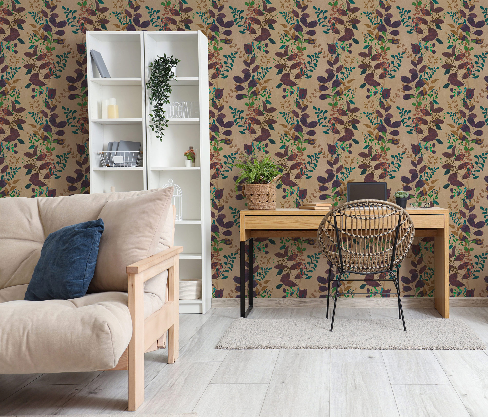 AS Vliestapete PintWalls 3 Floral Braun 791867