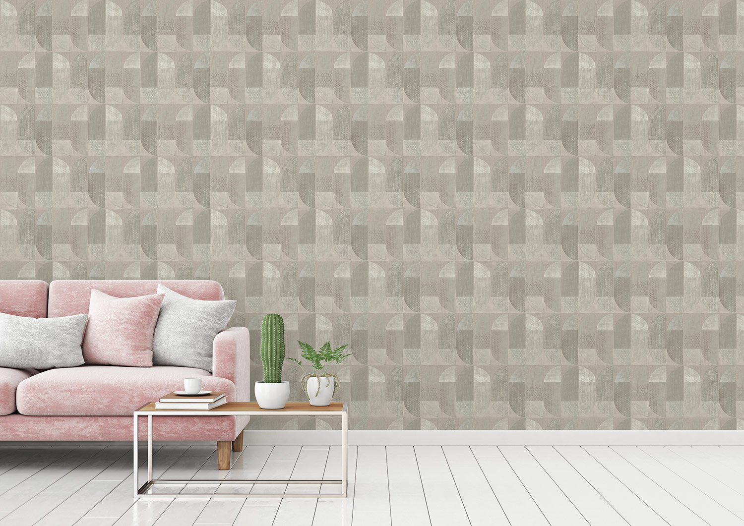 AS Création Vliestapete Geo Nordic beige/creme 375314