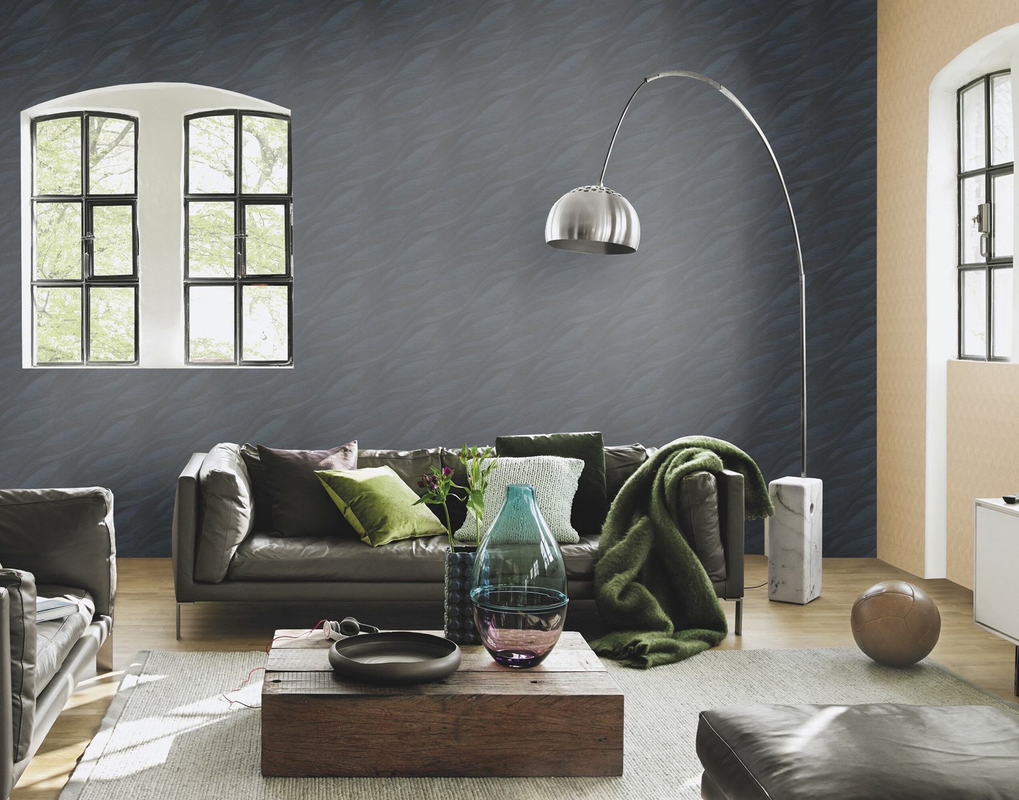 Rasch Vliestapete Sky Lounge glänzend metallic 608151