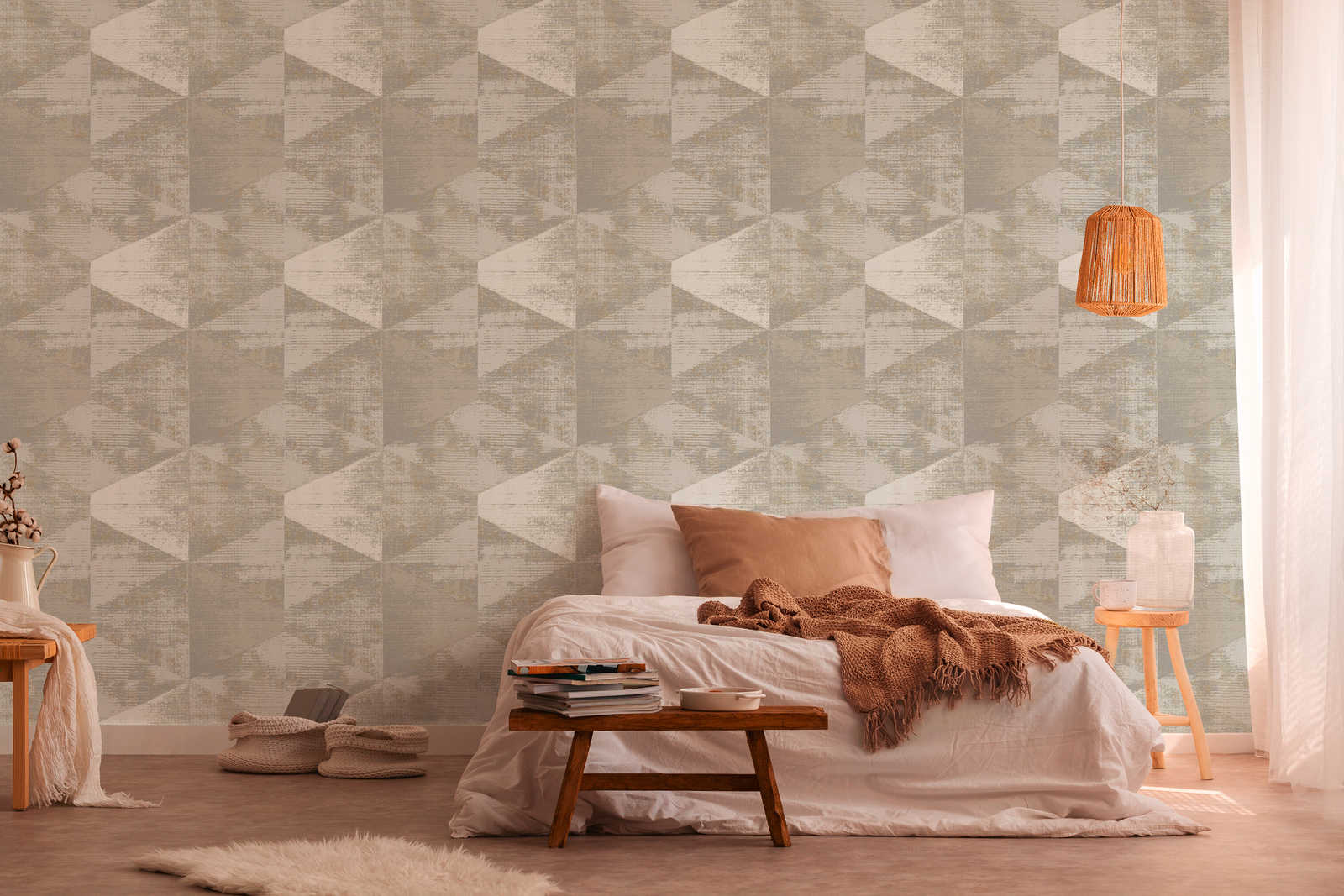 AS Creation Vliestapete Geo Effect beige 383533