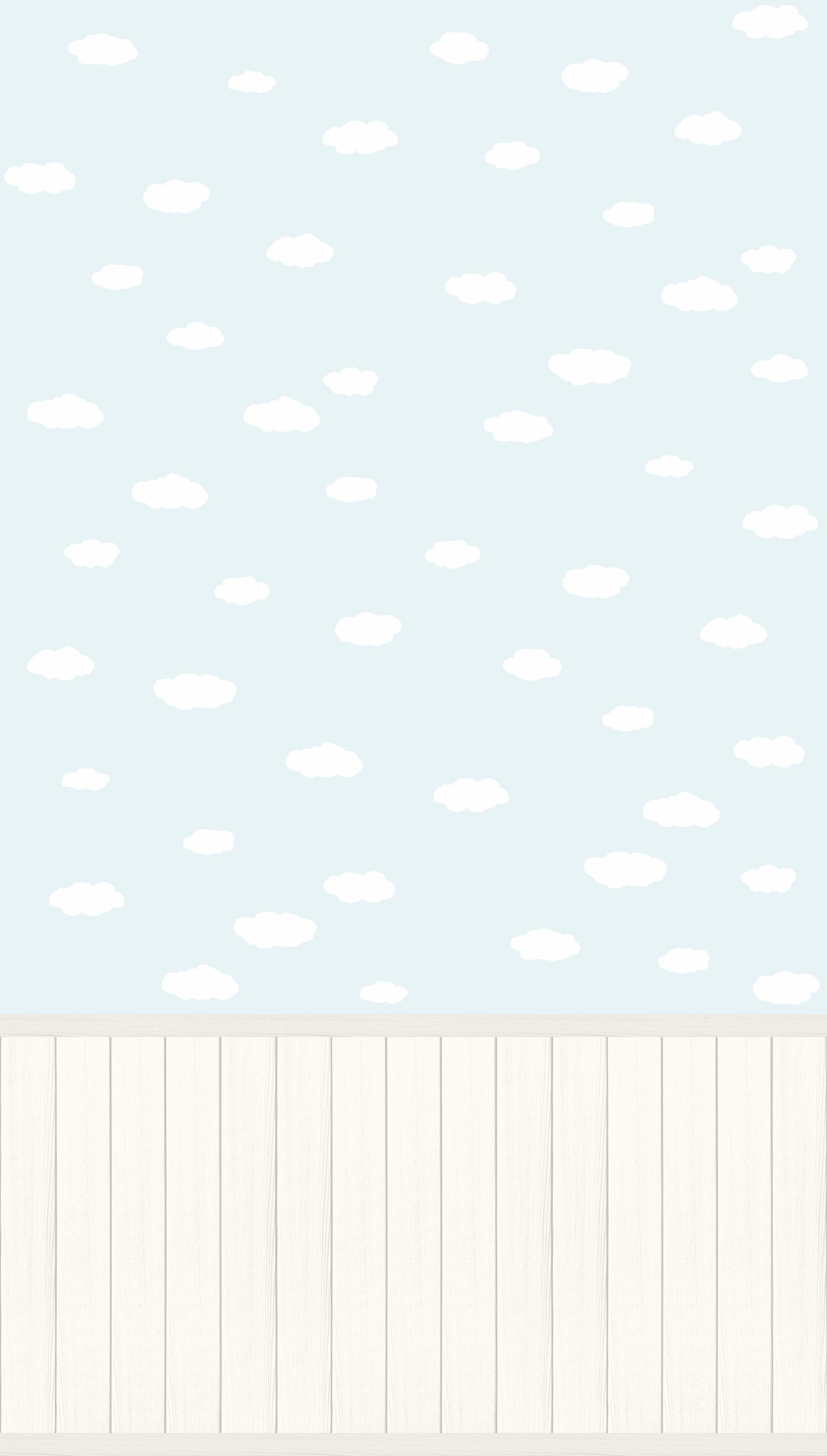 AS Vliestapete Wallpanel creme Wolken 398161