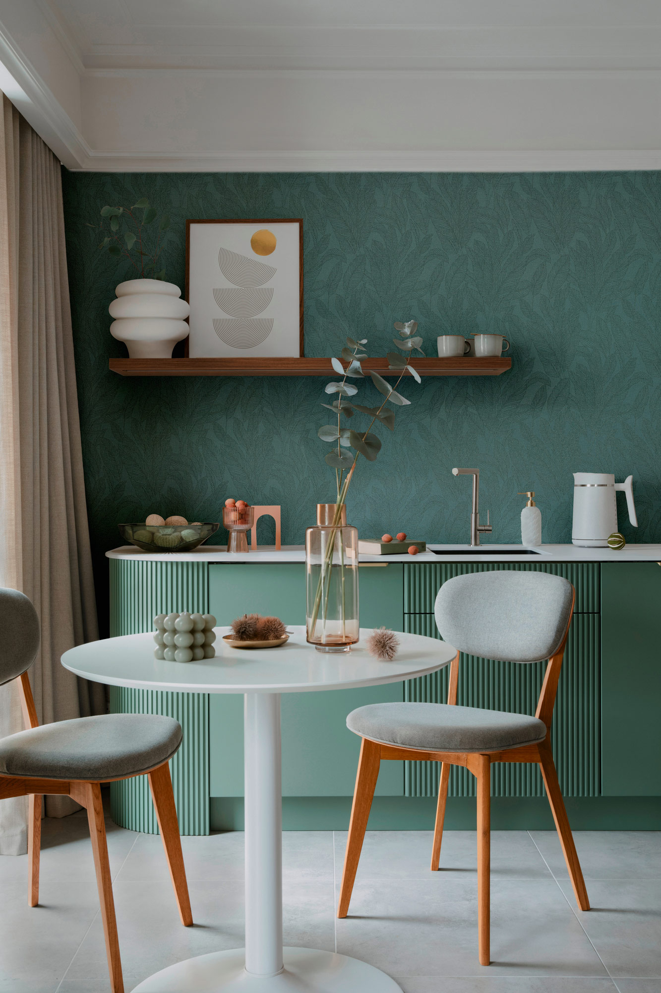 AS Vliestapete CosmoLiving Palmenblätter Grün 790644