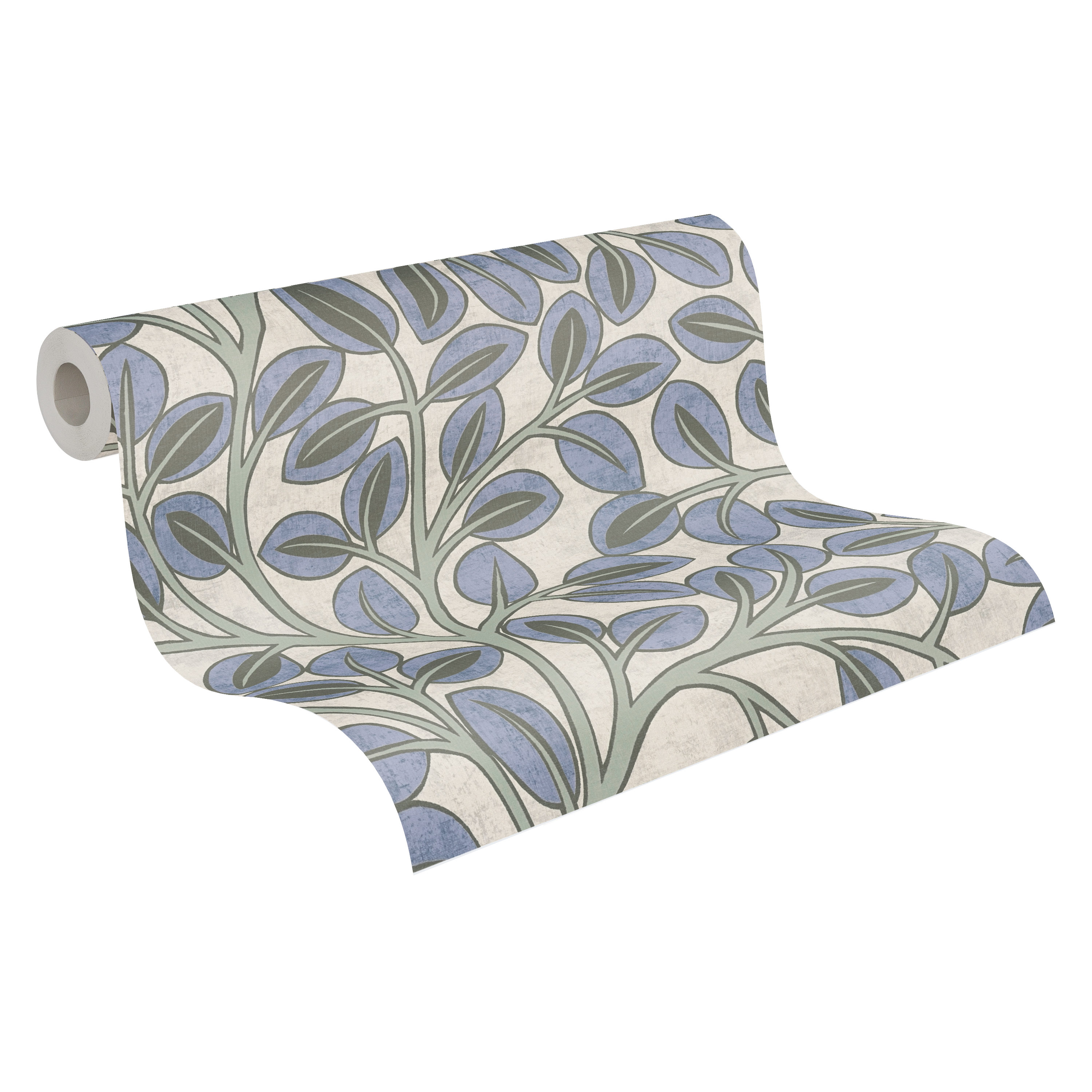 AS Vliestapete Nordic Feeling Blätter Äste Zweig Blau 791501