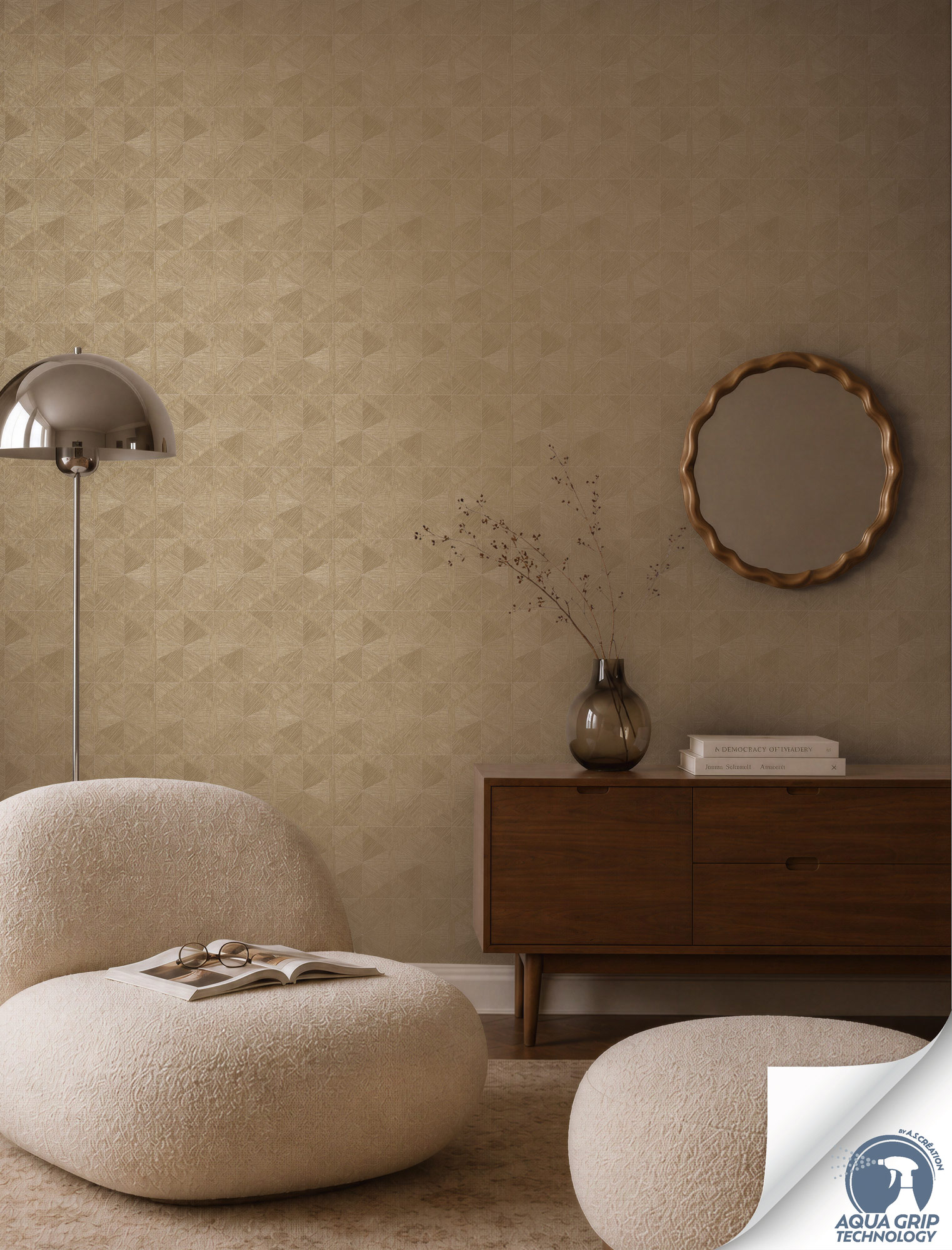 AS Vliestapete Cosiness Designdrop 2 Grafik Beige 793195