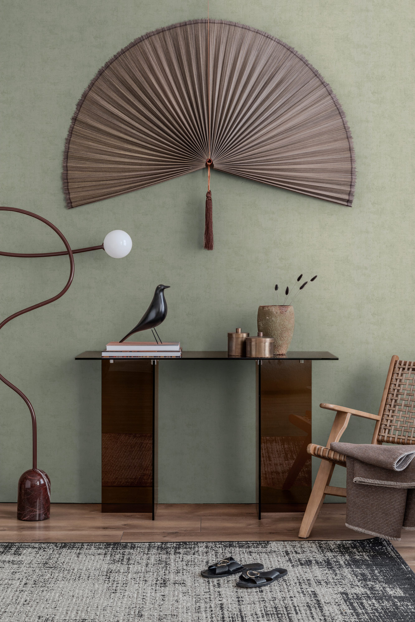 AS Vliestapete Nordic Feeling Unitapete Grün 791523