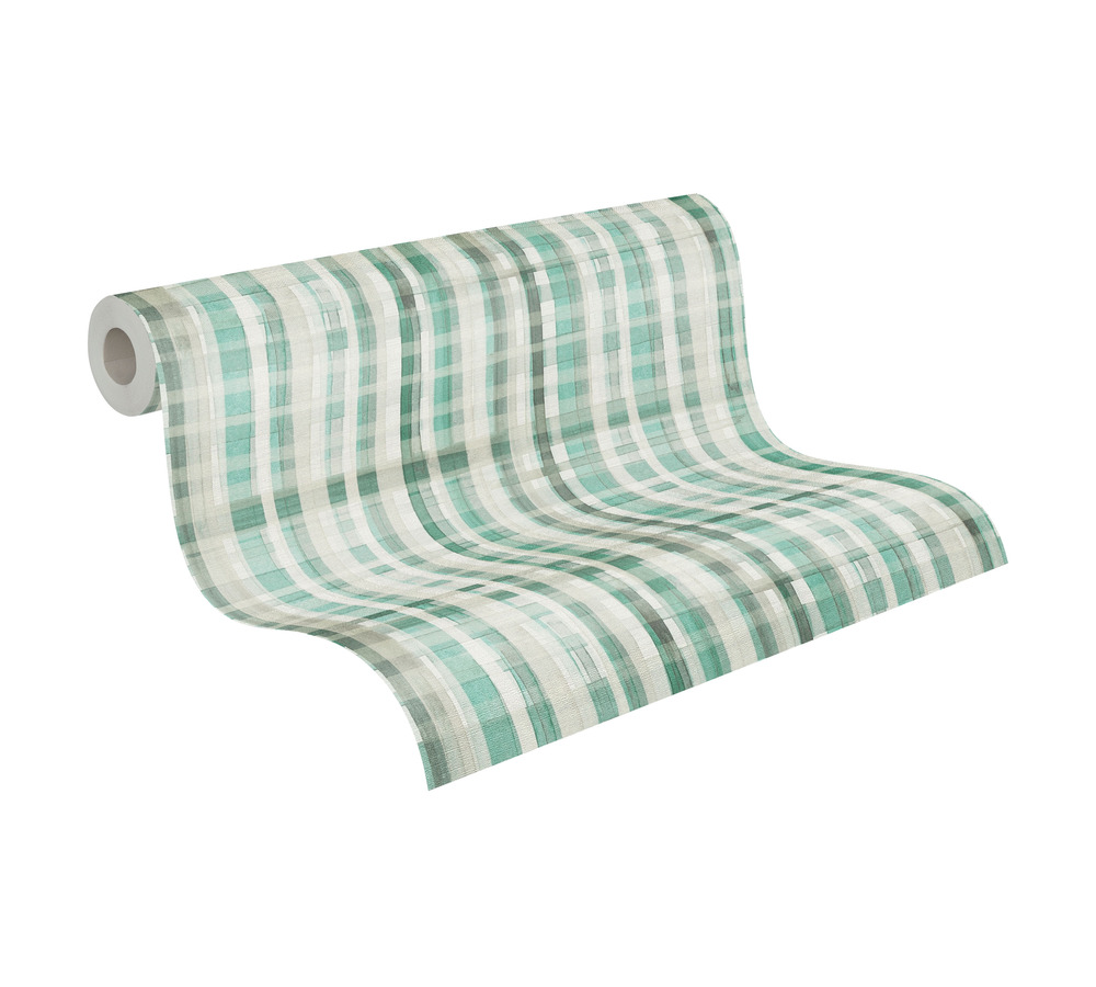 AS Vliestapete Anna d'Andrea Kariert Creme 782243