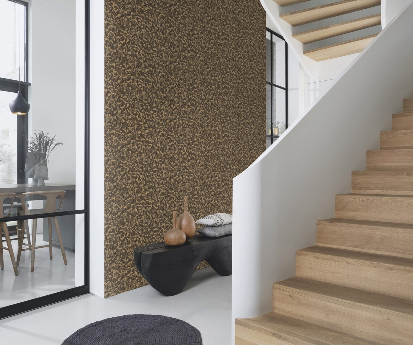 Rasch Vliestapete Amara Schwarz-Schwarzbraun 720754