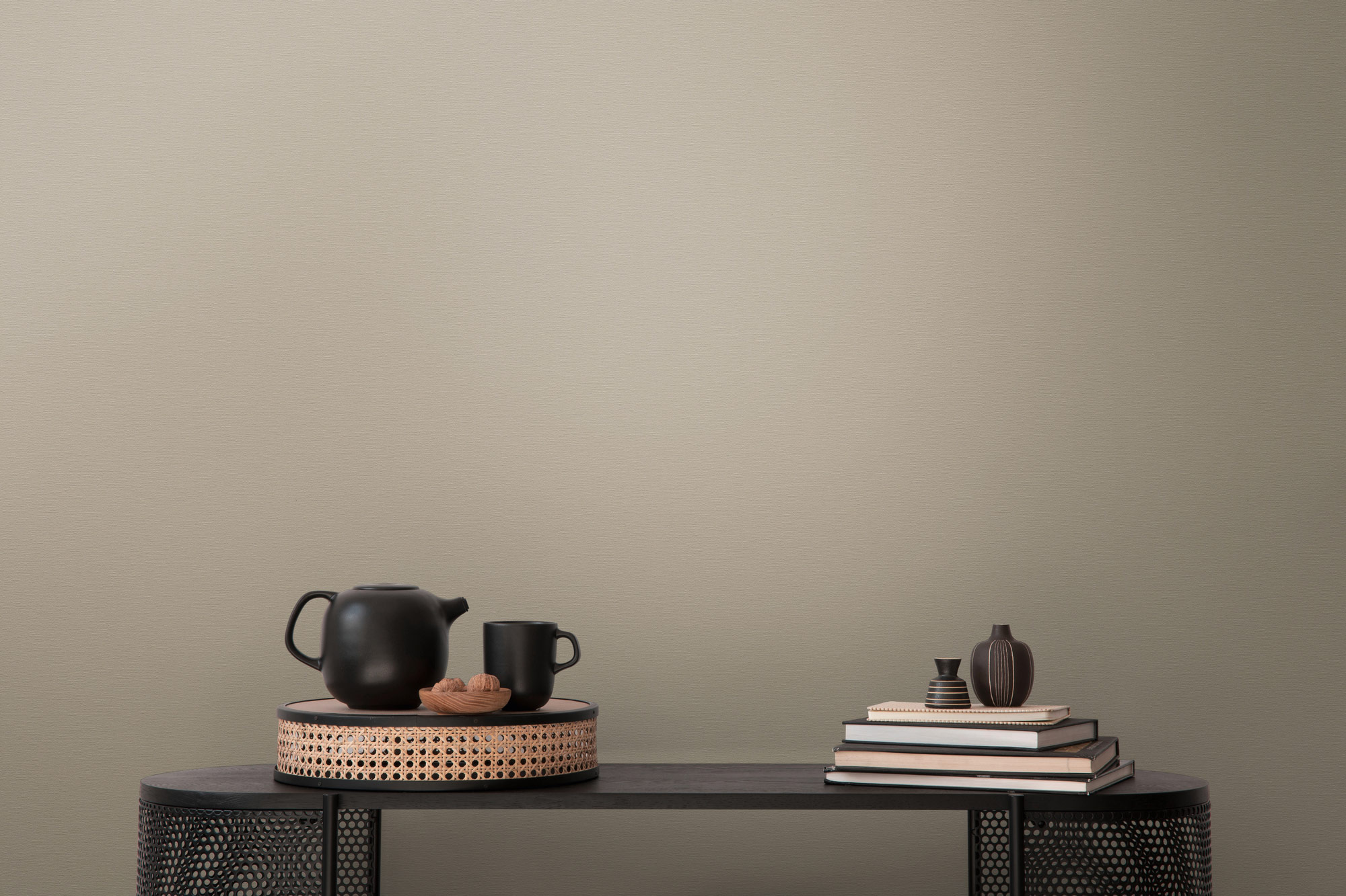 AS Vliestapete French Affair Einfarbig Braun 395788