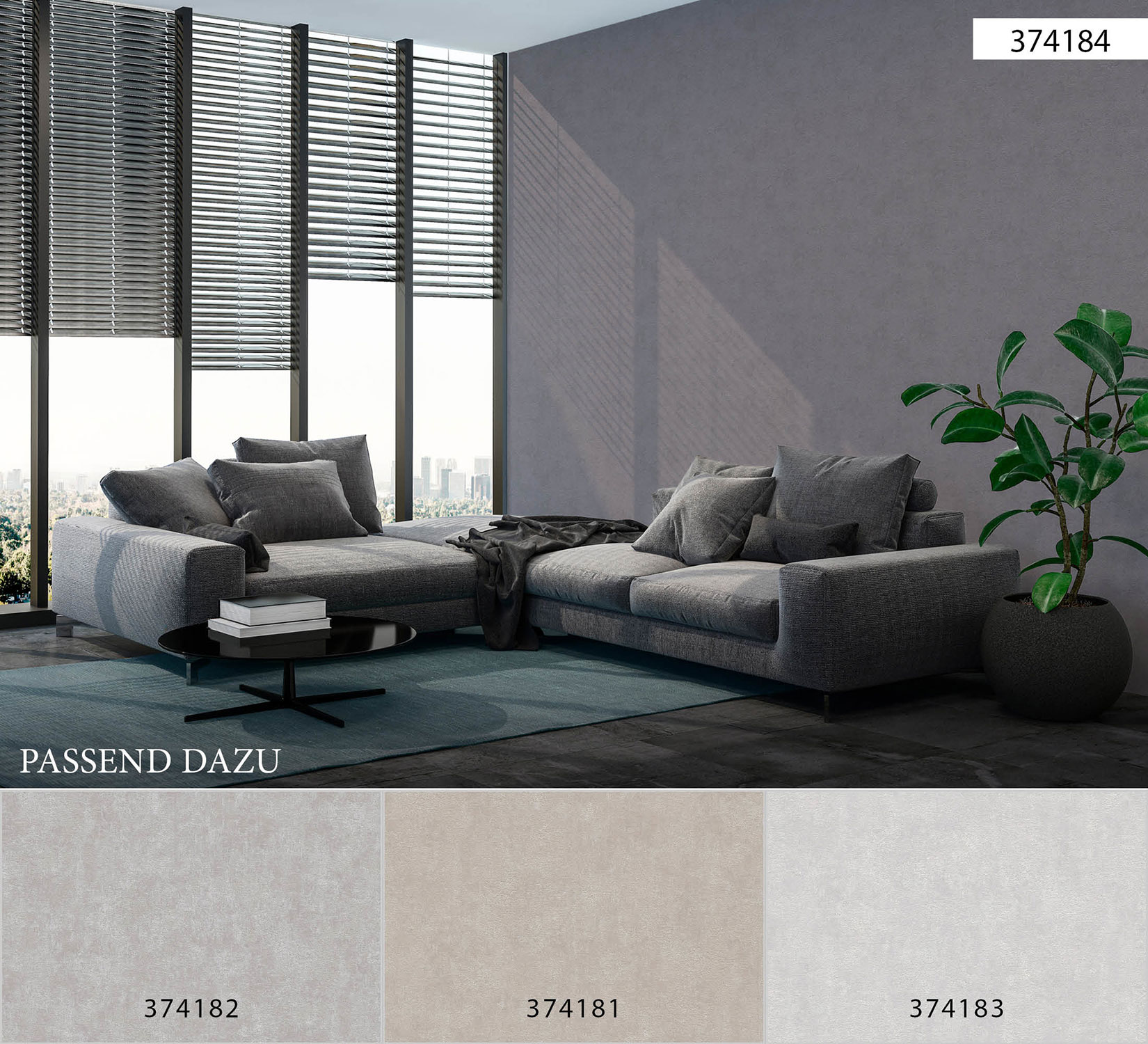 AS Vliestapete New Walls Unitapete 374184