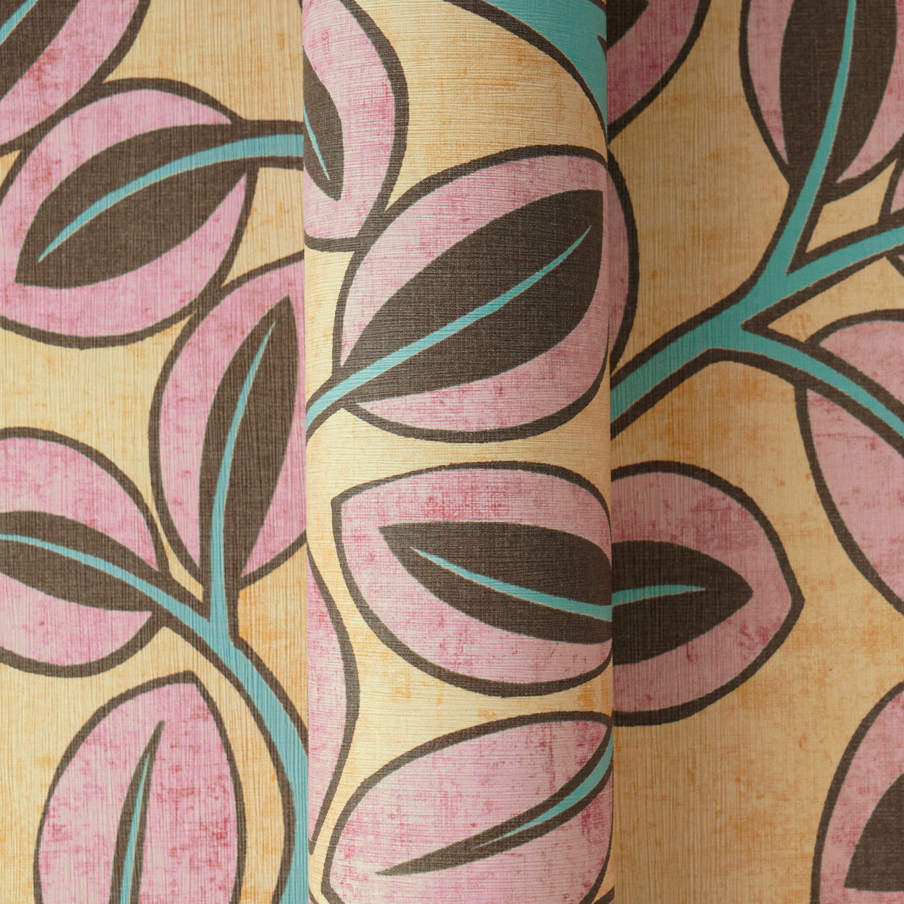 AS Vliestapete Nordic Feeling Blätter Äste Zweig Gelb 791504