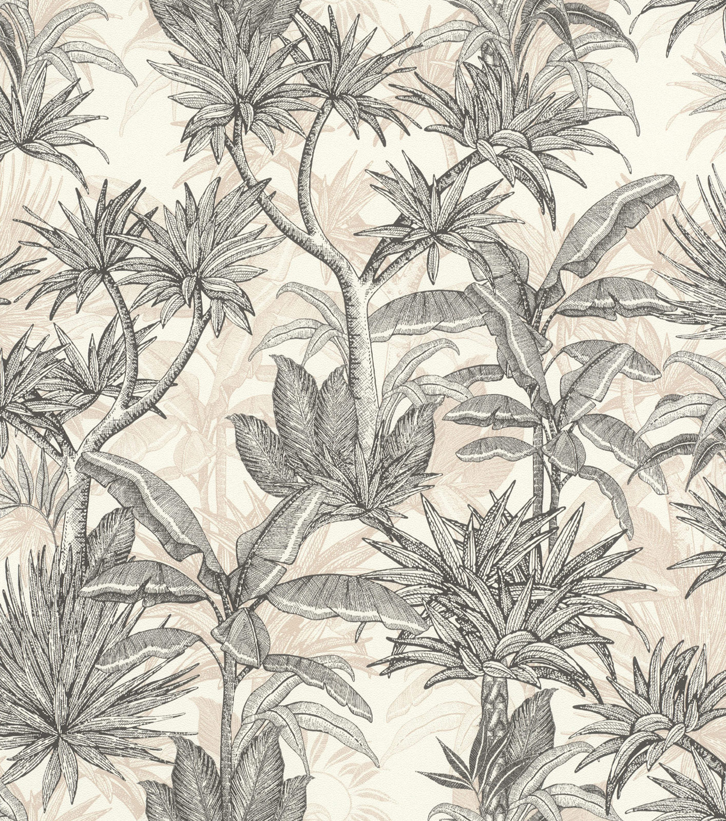 Rasch Vliestapete Allegretto Schwarz-Schwarz-Weiß 793413