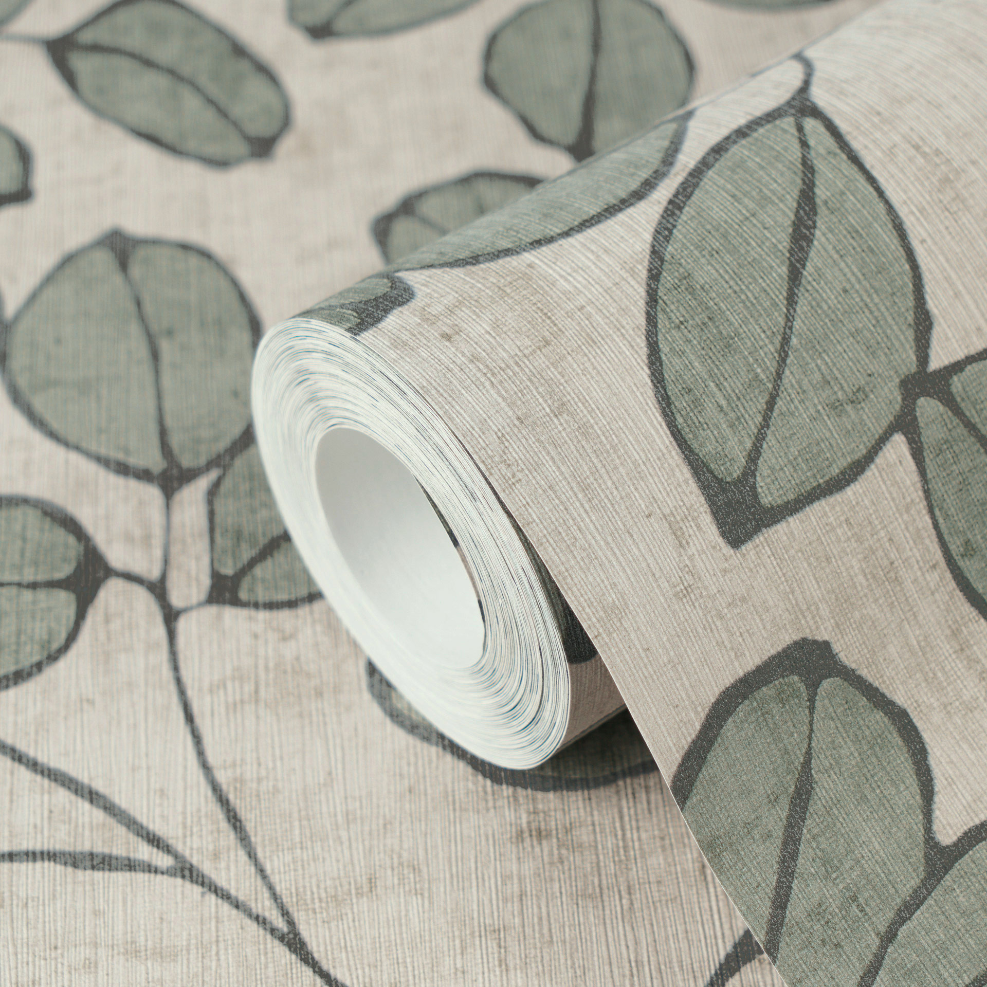 AS Vliestapete Nordic Feeling Blätter Grau 791481