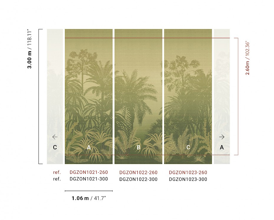 Masureel Fototapete Panel Amazone Awarra Oasis DGZON1021260