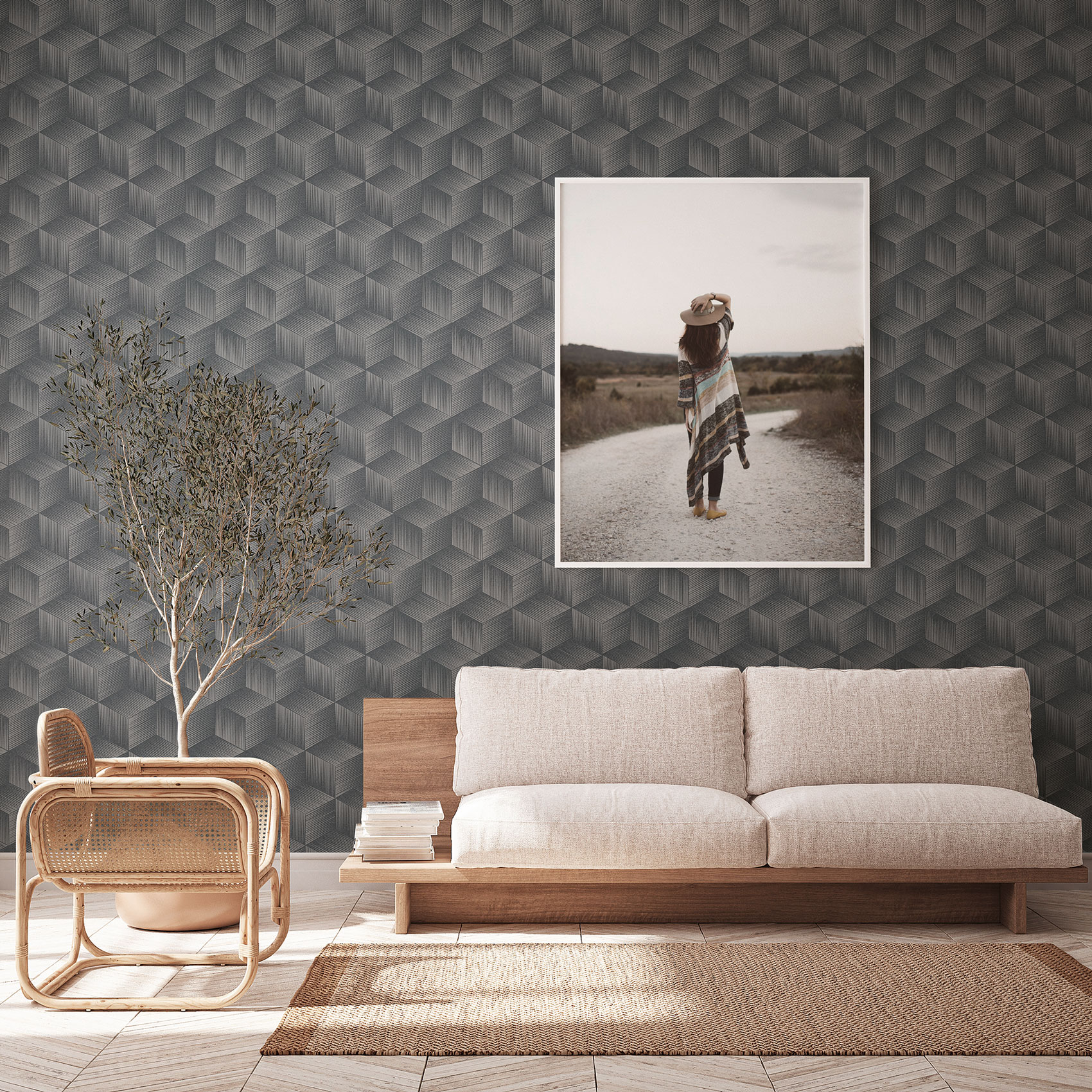 AS Vliestapete Deco Satintapete 3D Tapete 385064