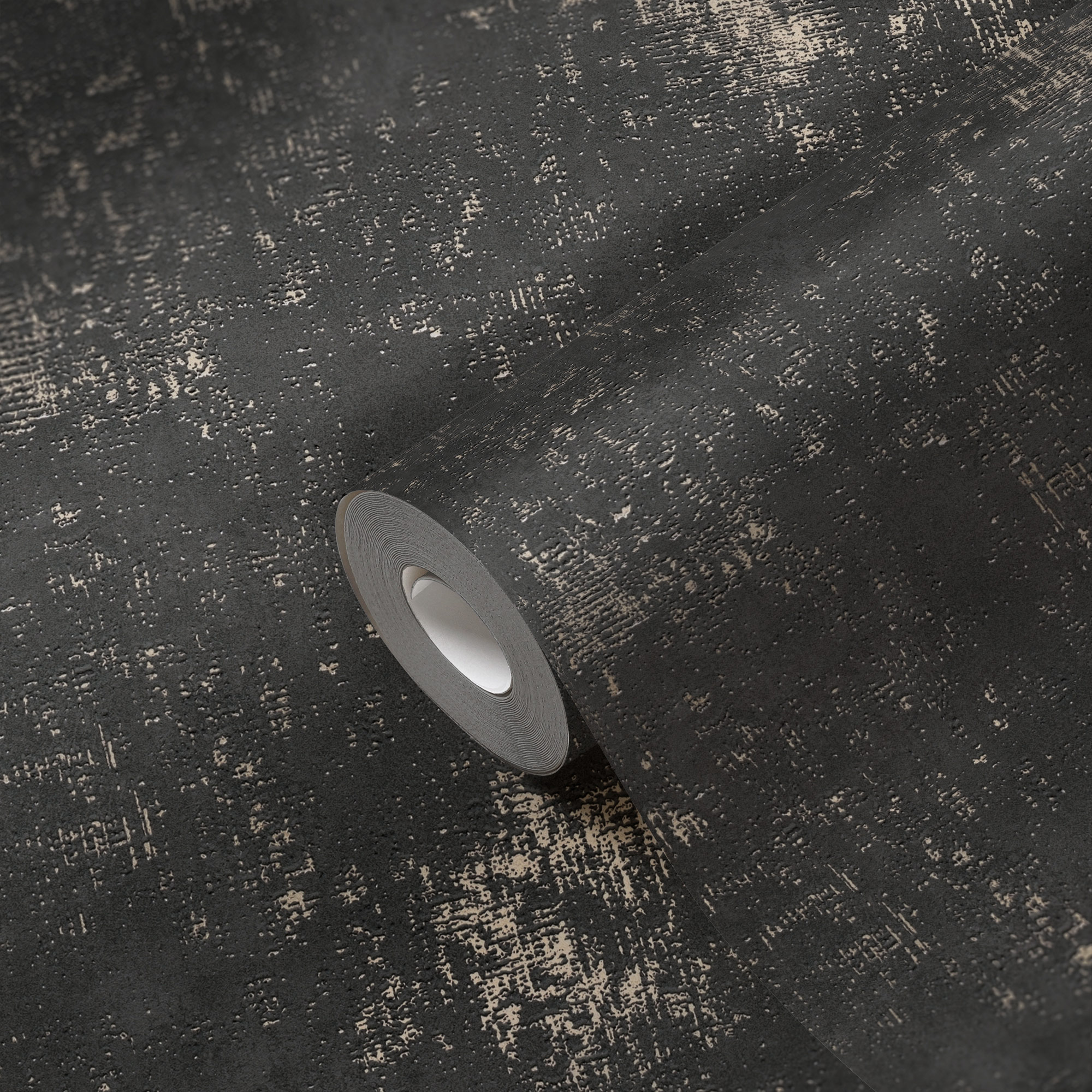 AS Vliestapete The BOS schwarz Strukturtapete 388325