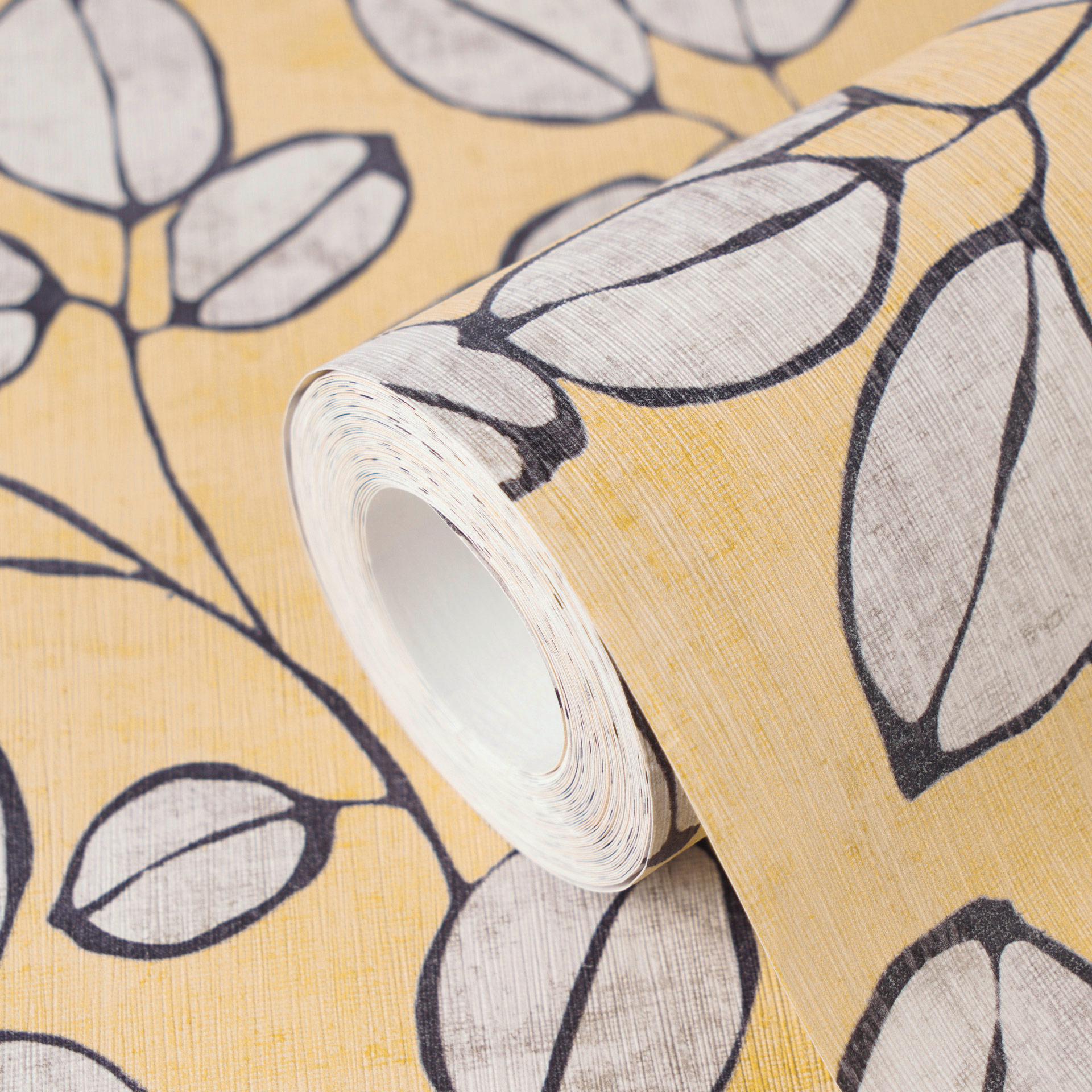 AS Vliestapete Nordic Feeling Blätter Gelb 791483