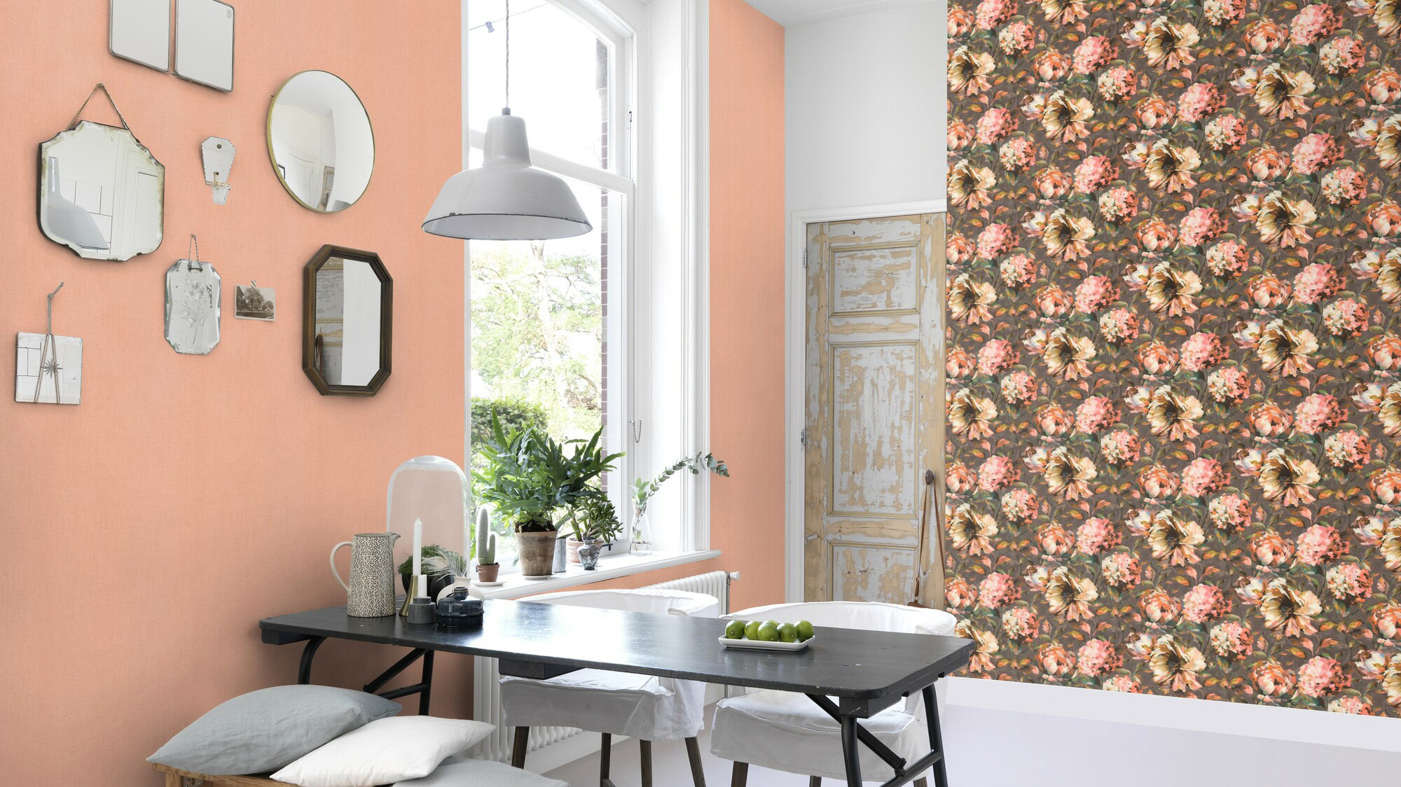 Rasch Vliestapete Florentine 3 Blumen Blüten Bouquet 485172