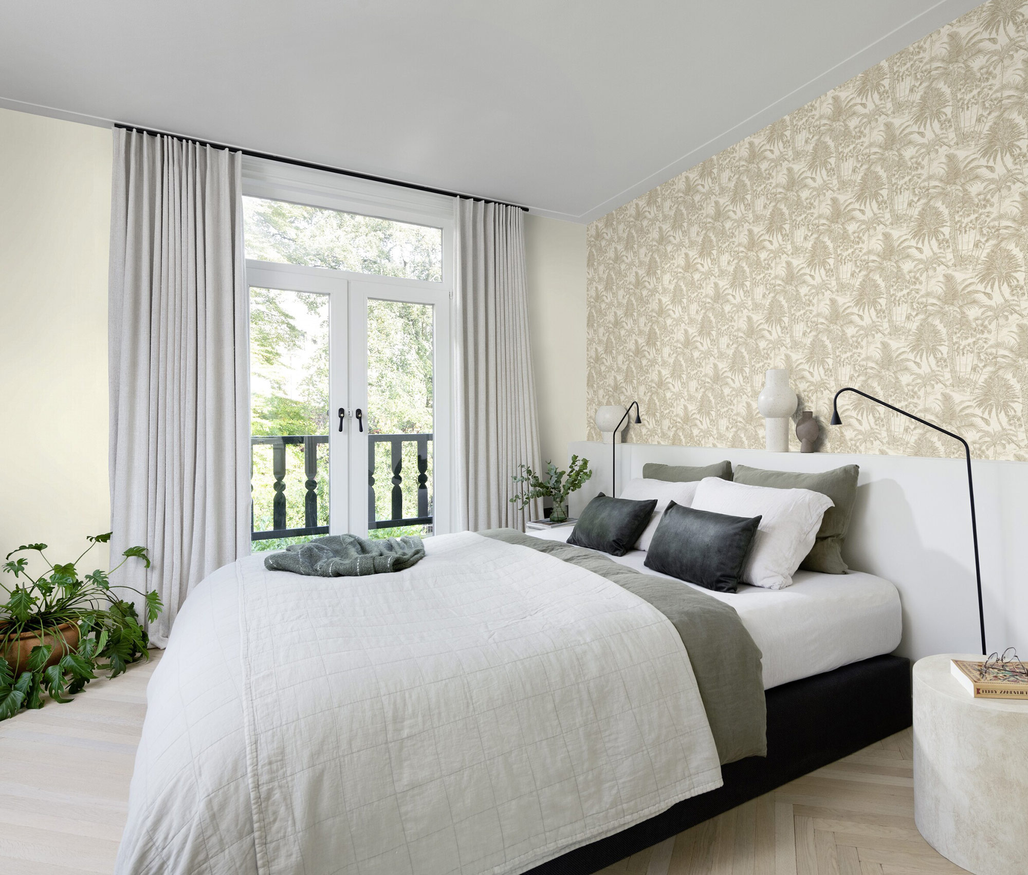 Rasch Vliestapete Liverna Creme-creme hell 424034