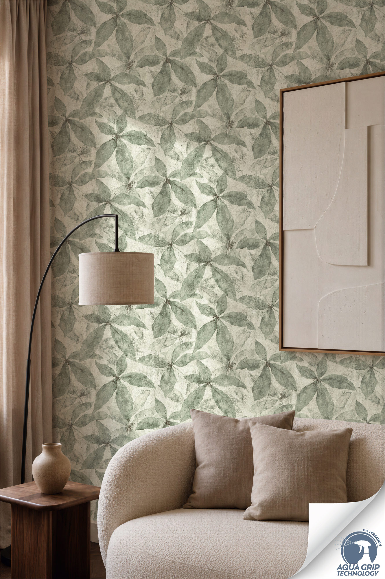 AS Vliestapete Cosiness Designdrop 2 Natur Creme 793202