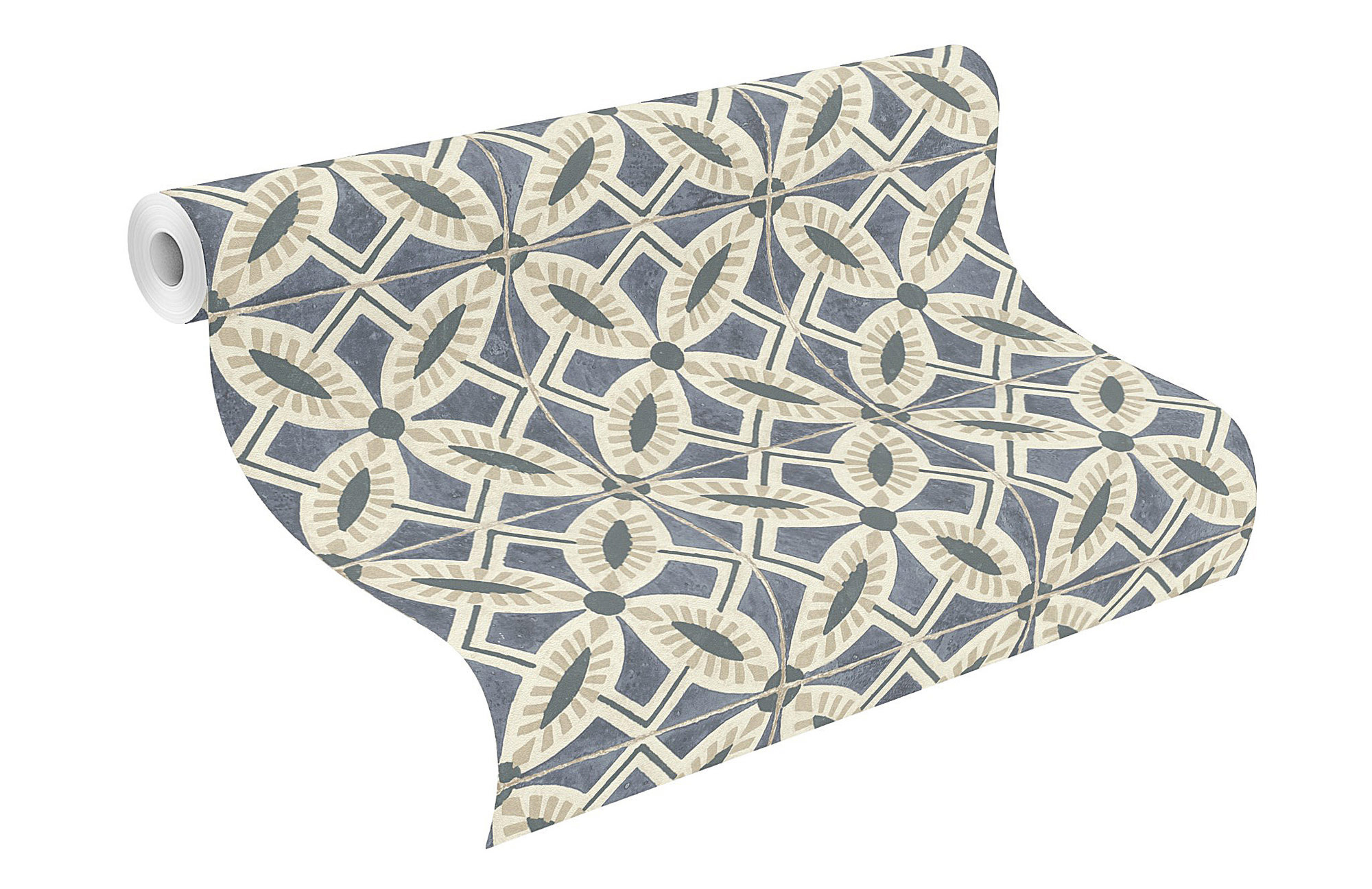 Rasch Vliestapete Beachhouse Blau-Dunkelblau 410235