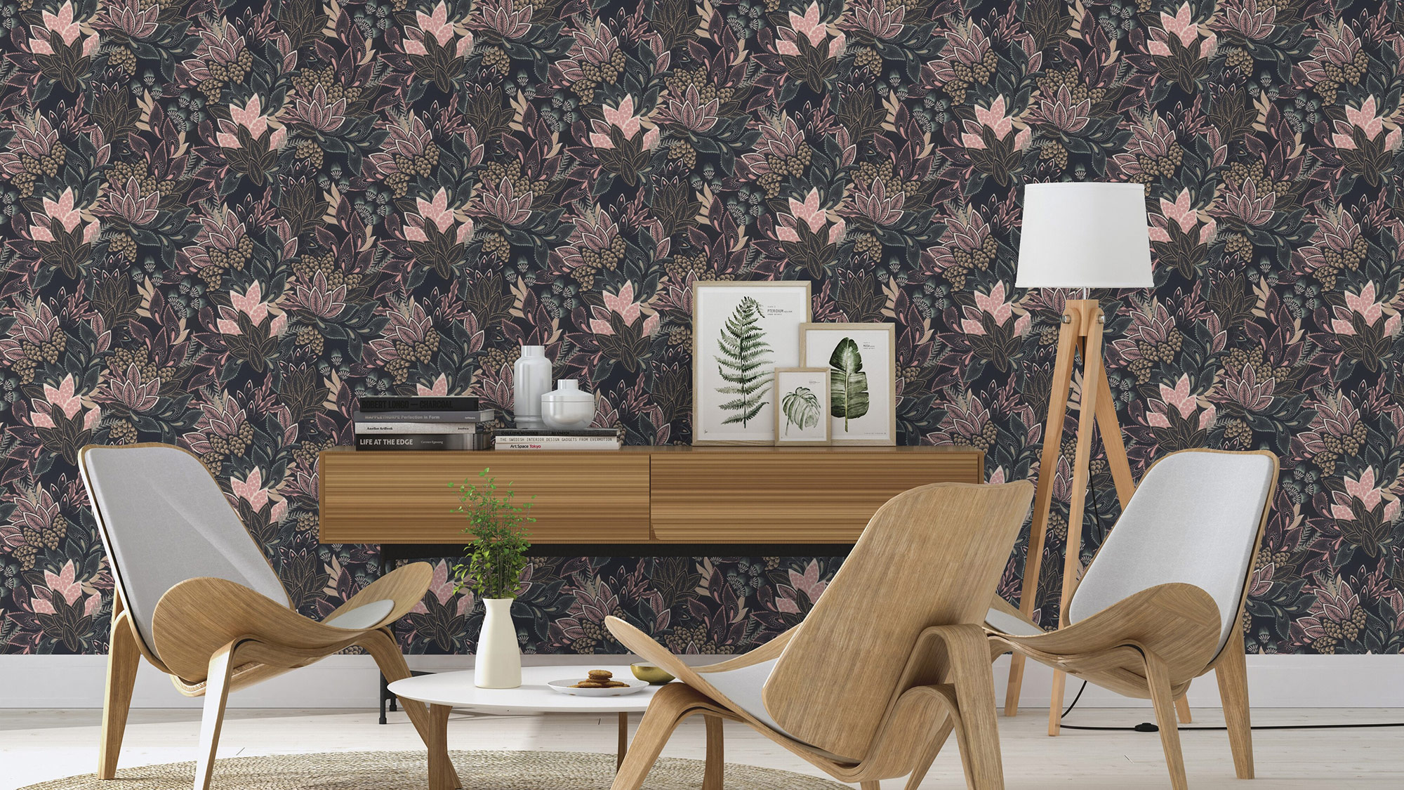 Rasch Vliestapete Symphony Schwarz-Mattschwarz 866247