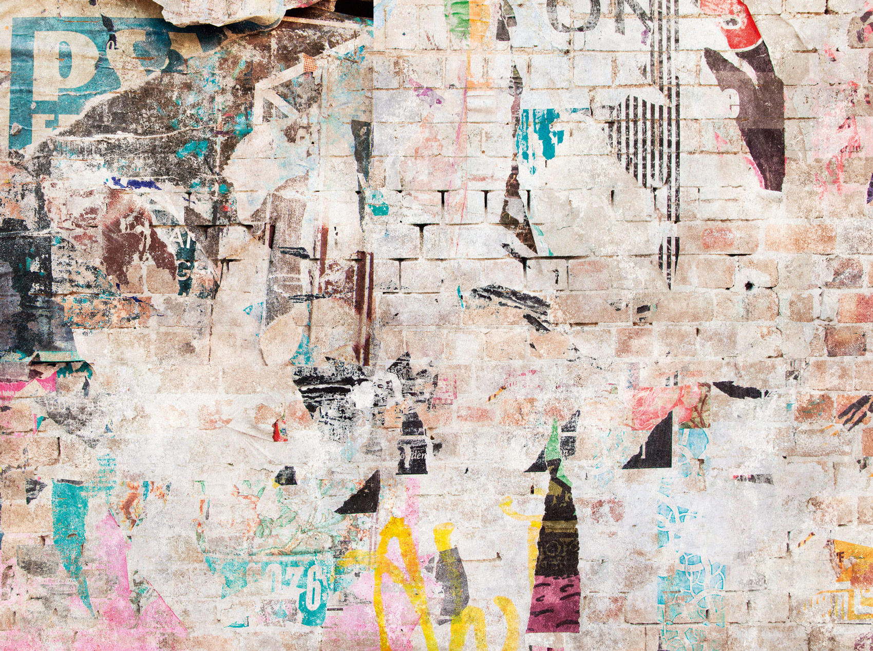 Livingwalls Vliestapete The Wall 3 Used-Look 399271