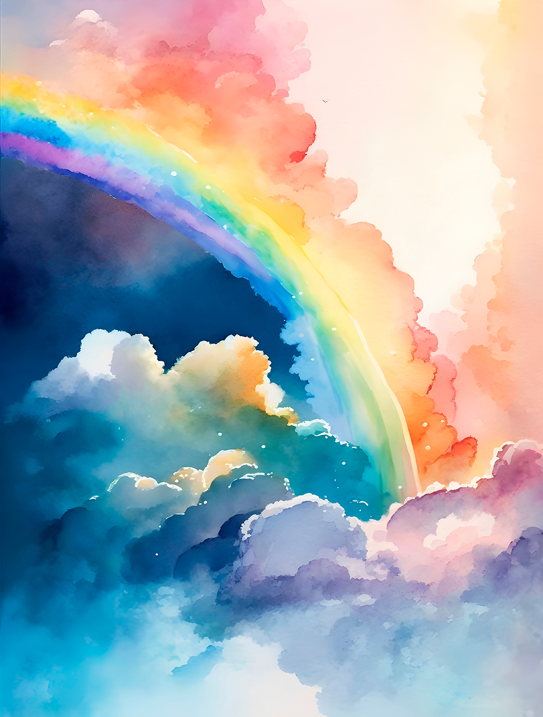 Decoprint Fototapete Cute Walls Regenbogen CW60001