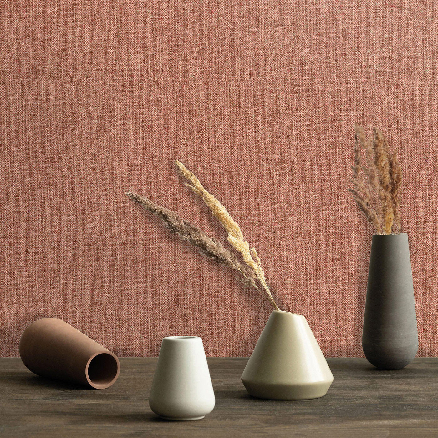 Hohenberger Vliestapete Artist Uni Terracotta 27292