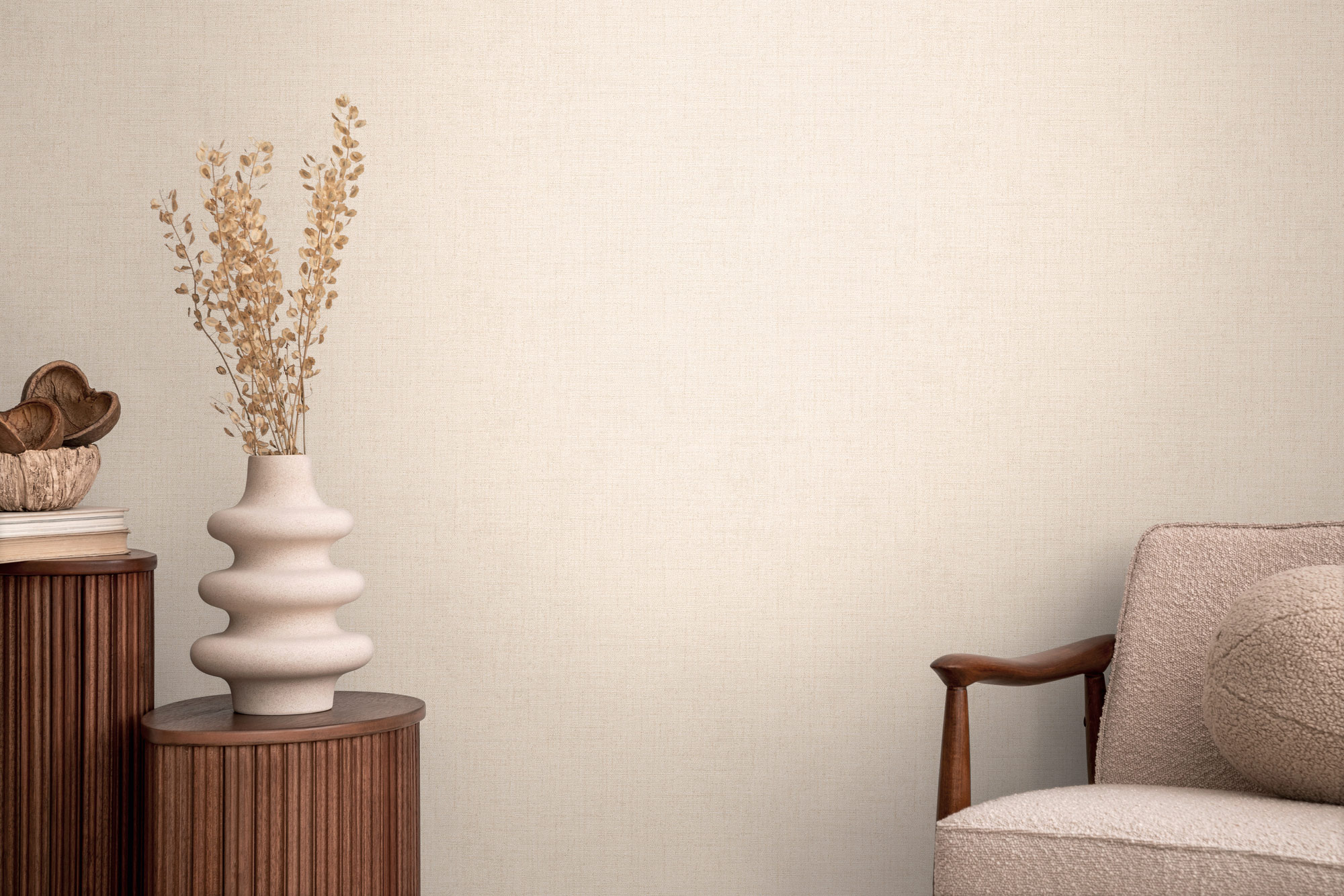 AS Vliestapete CosmoLiving Uni Beige 790665