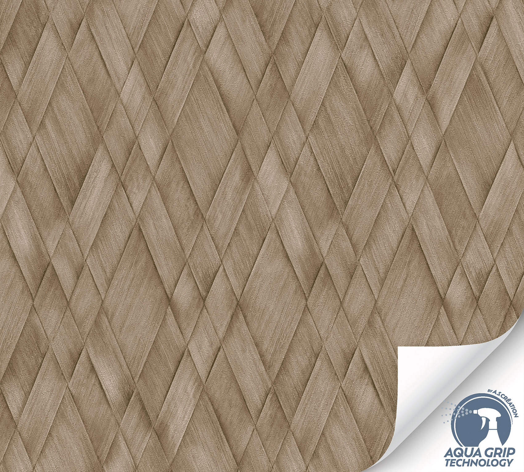 AS Vliestapete Cosiness Designdrop 2 3D-Optik Braun 793134