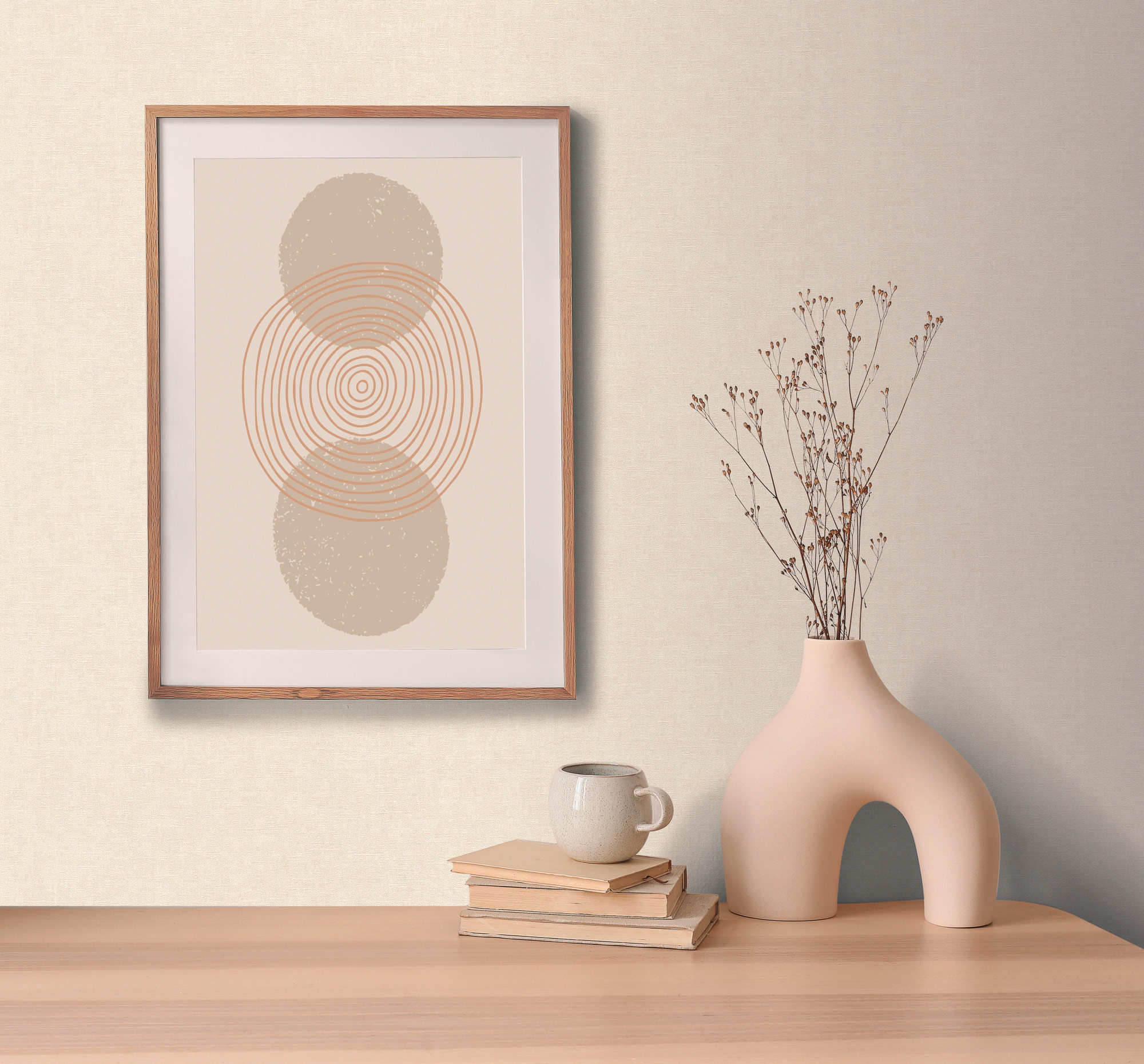 AS Vliestapete MS Hot Spots Unis Creme 395652