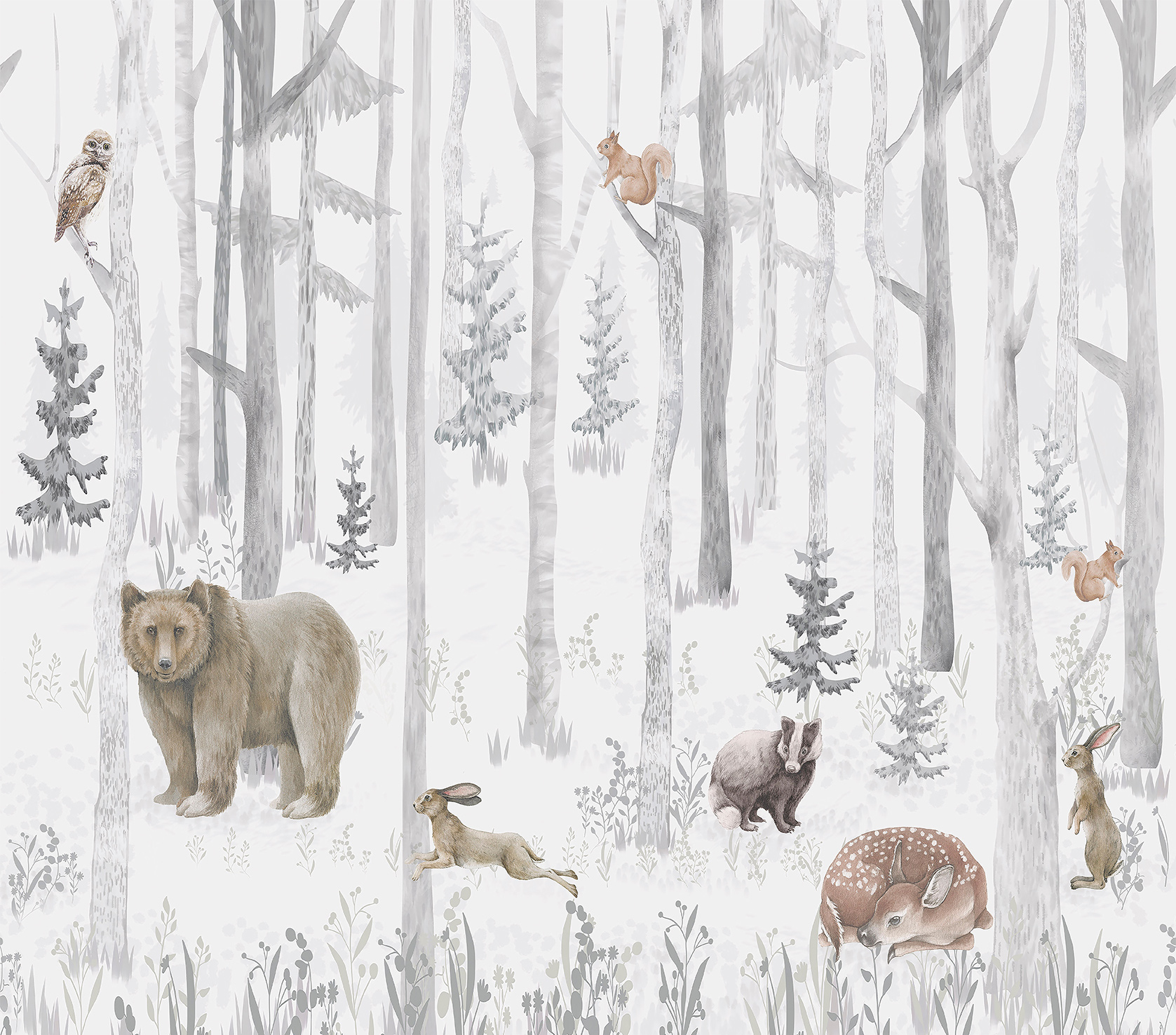 Decoprint Fototapete Cute Walls Winterwald CW60441