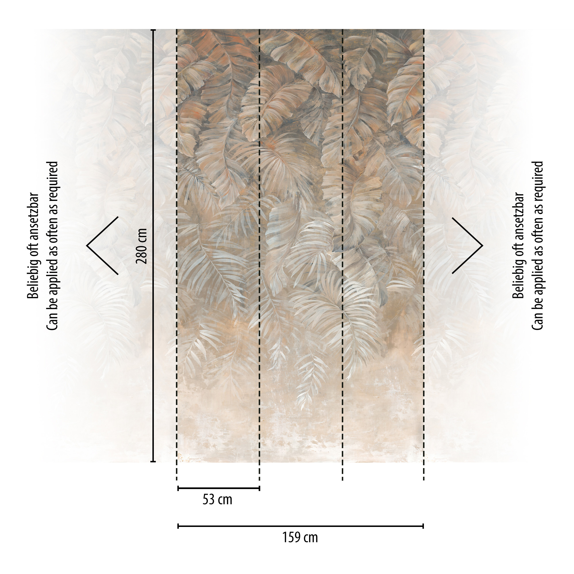 Livingwalls Vliestapete The Wall II Palmentapete 392621