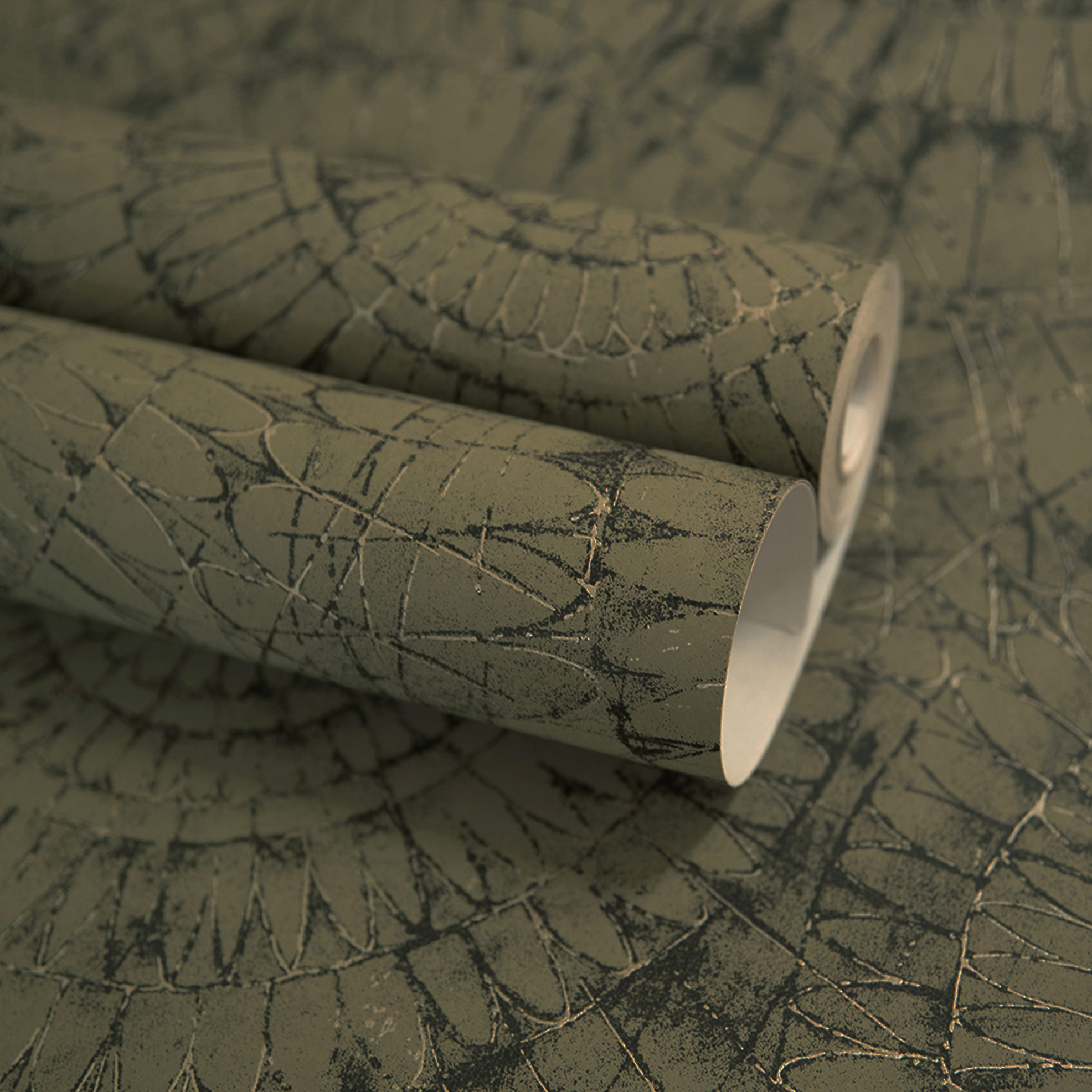 Hohenberger Vliestapete Chalk Notre Dame Olive 65567