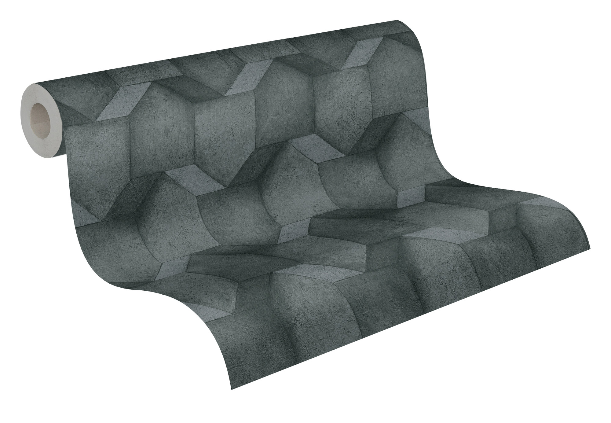 AS Vliestapete The BOS anthrazit Betonoptik 388272