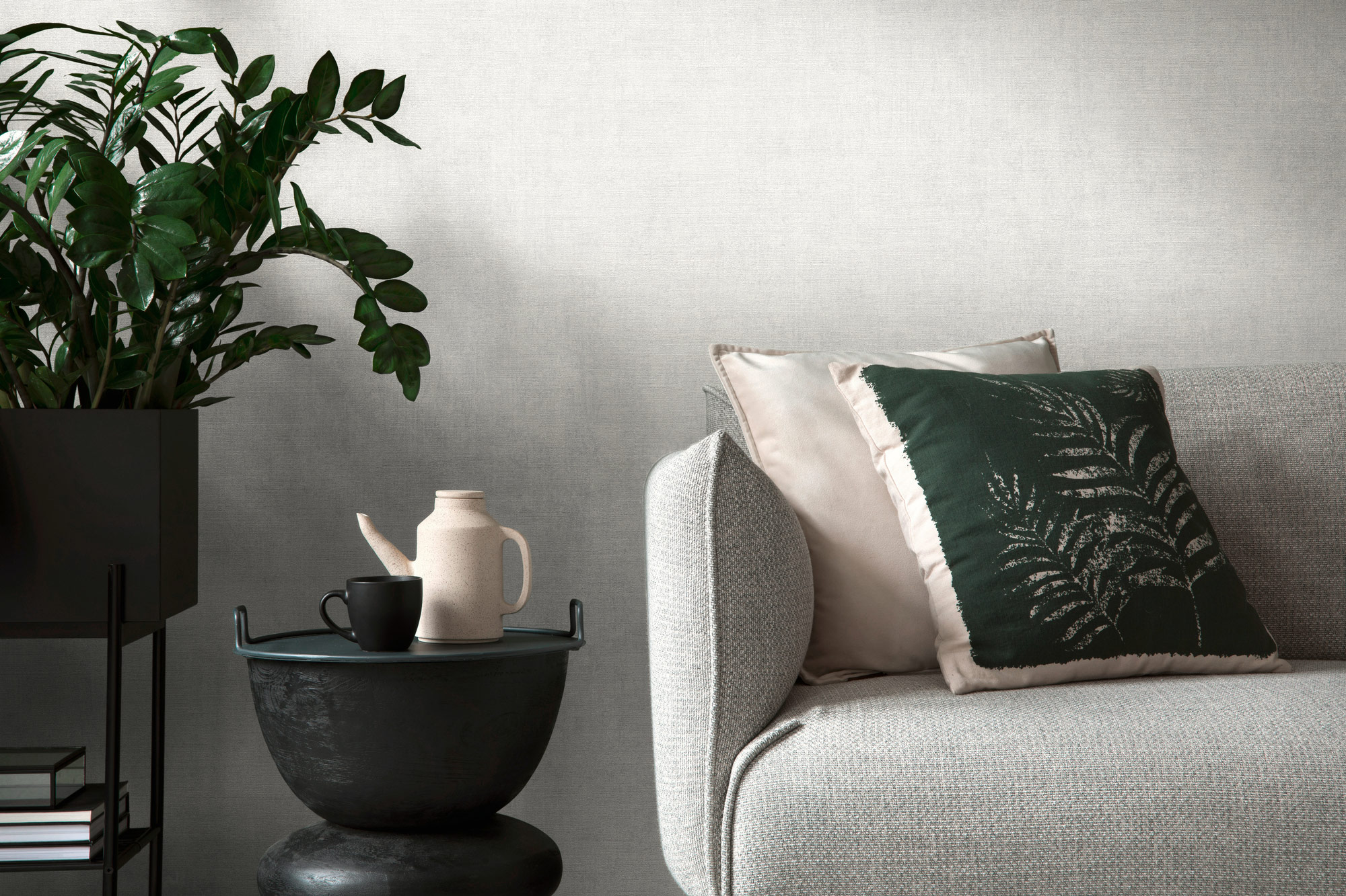 AS Vliestapete History of Art 2 Struktur Grau 374231