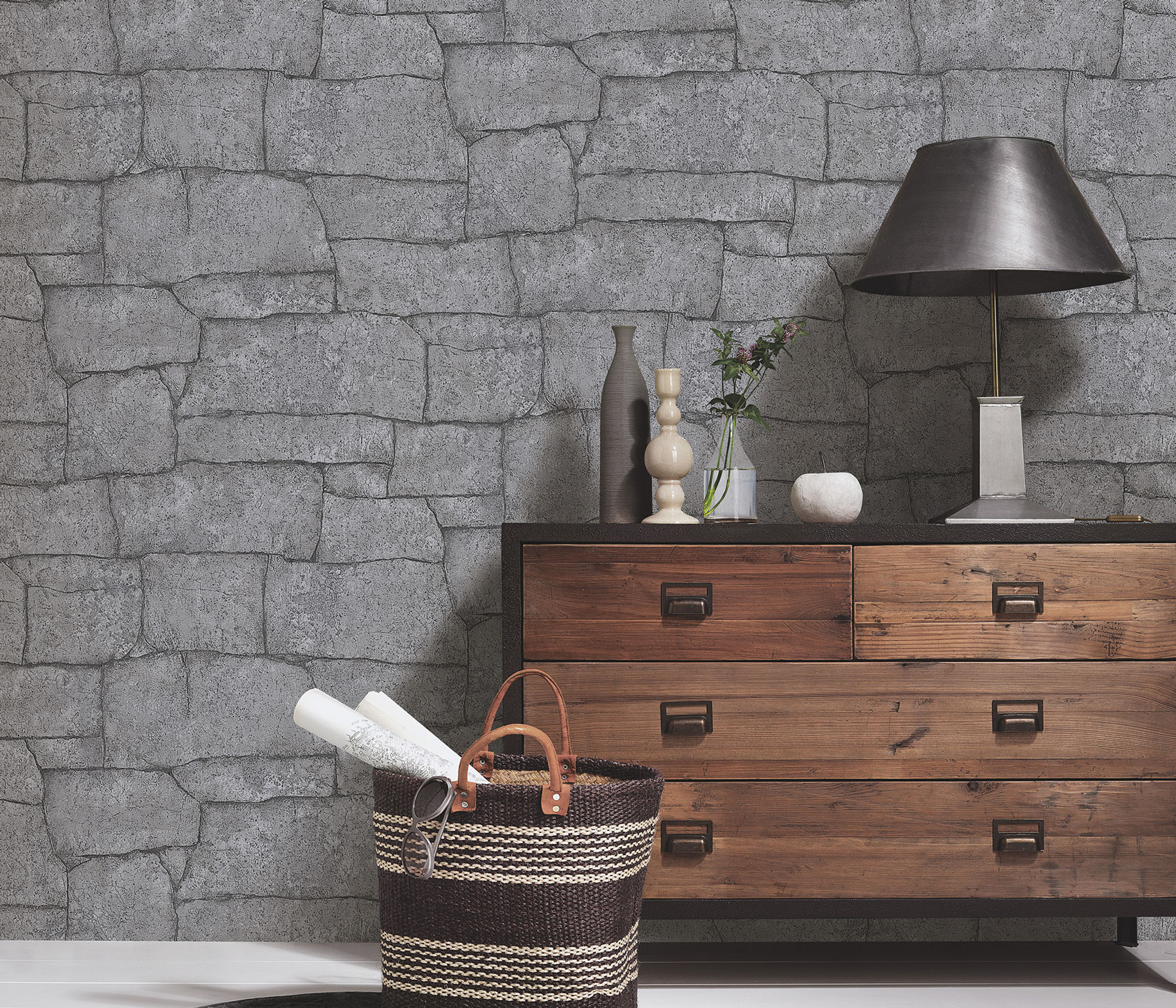 Erismann Vliestapete Focus schwarz 1029747