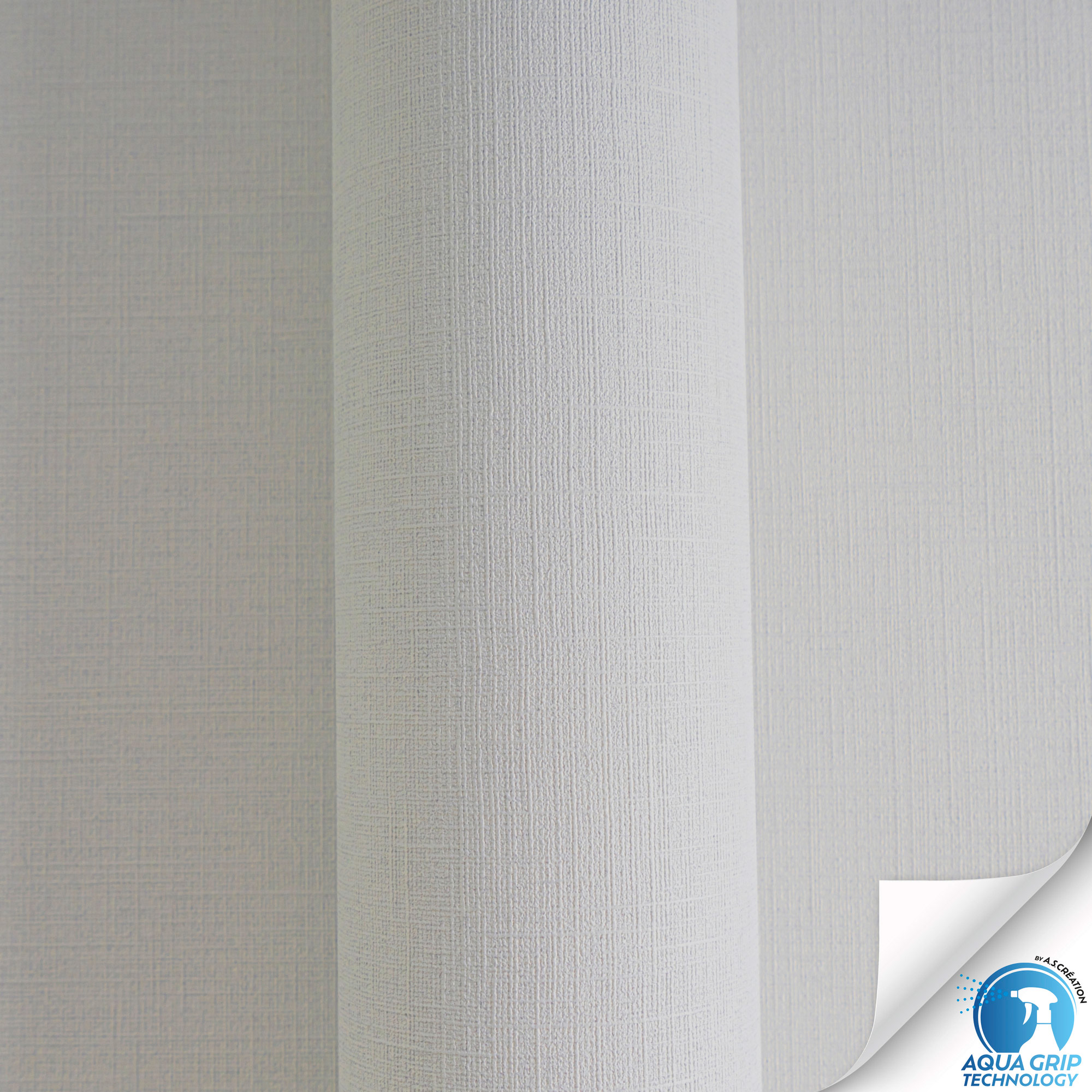 AS Vliestapete WOW Designdrop Unitapete Hellgrau 784992