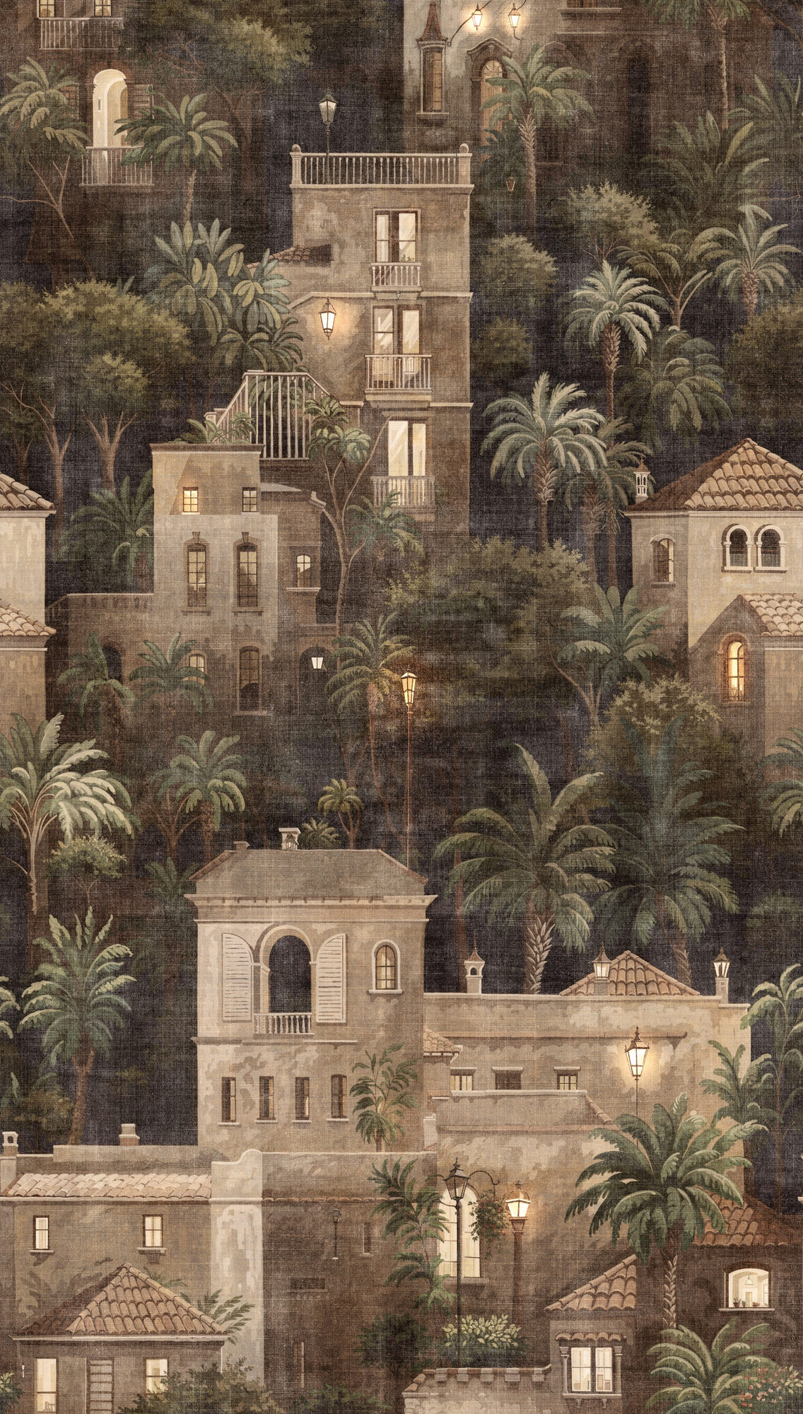 AS Fototapete The Wall 4 Palmen Braun 792242