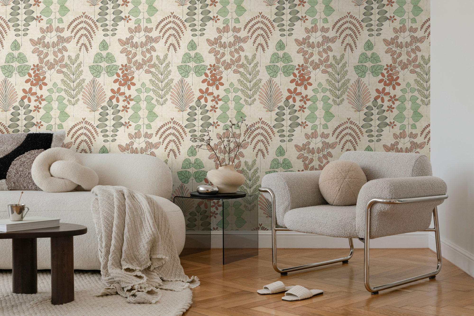 AS Vliestapete Nordic Feeling Blätter Zweige Grün 791492