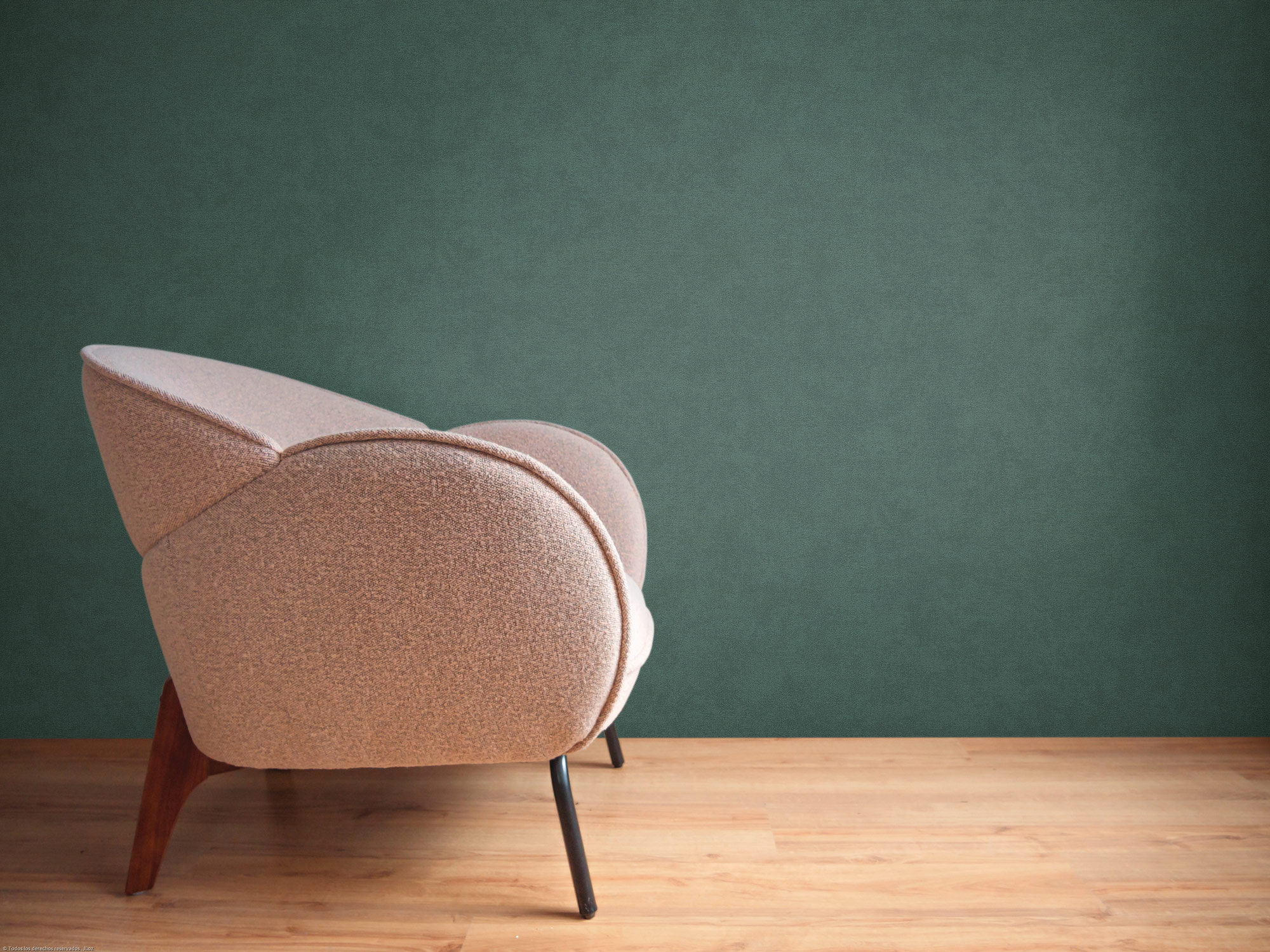 AS Vliestapete French Affair Einfarbig Grün 393411