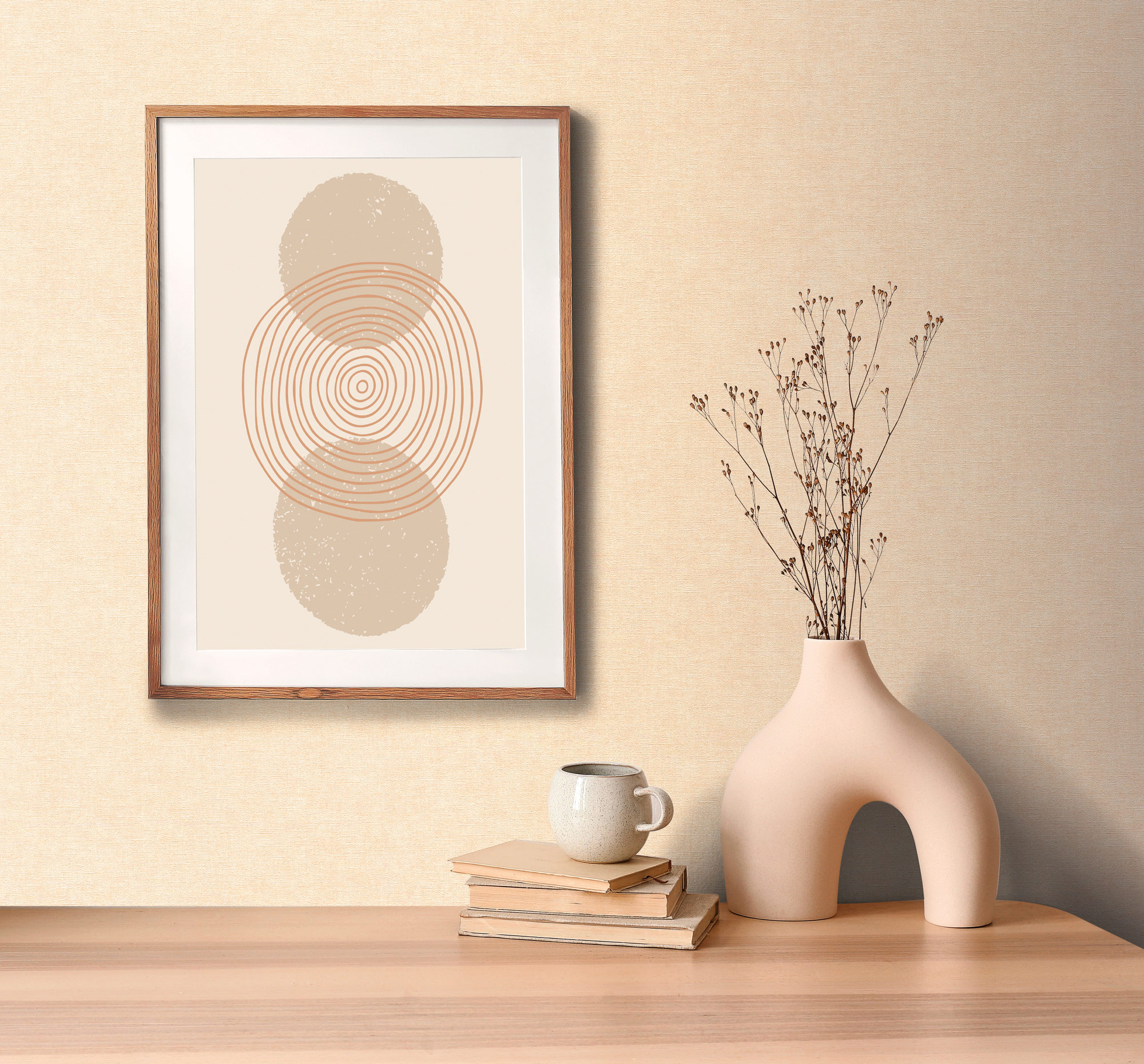 AS Vliestapete MS Hot Spots Unis Creme 395656