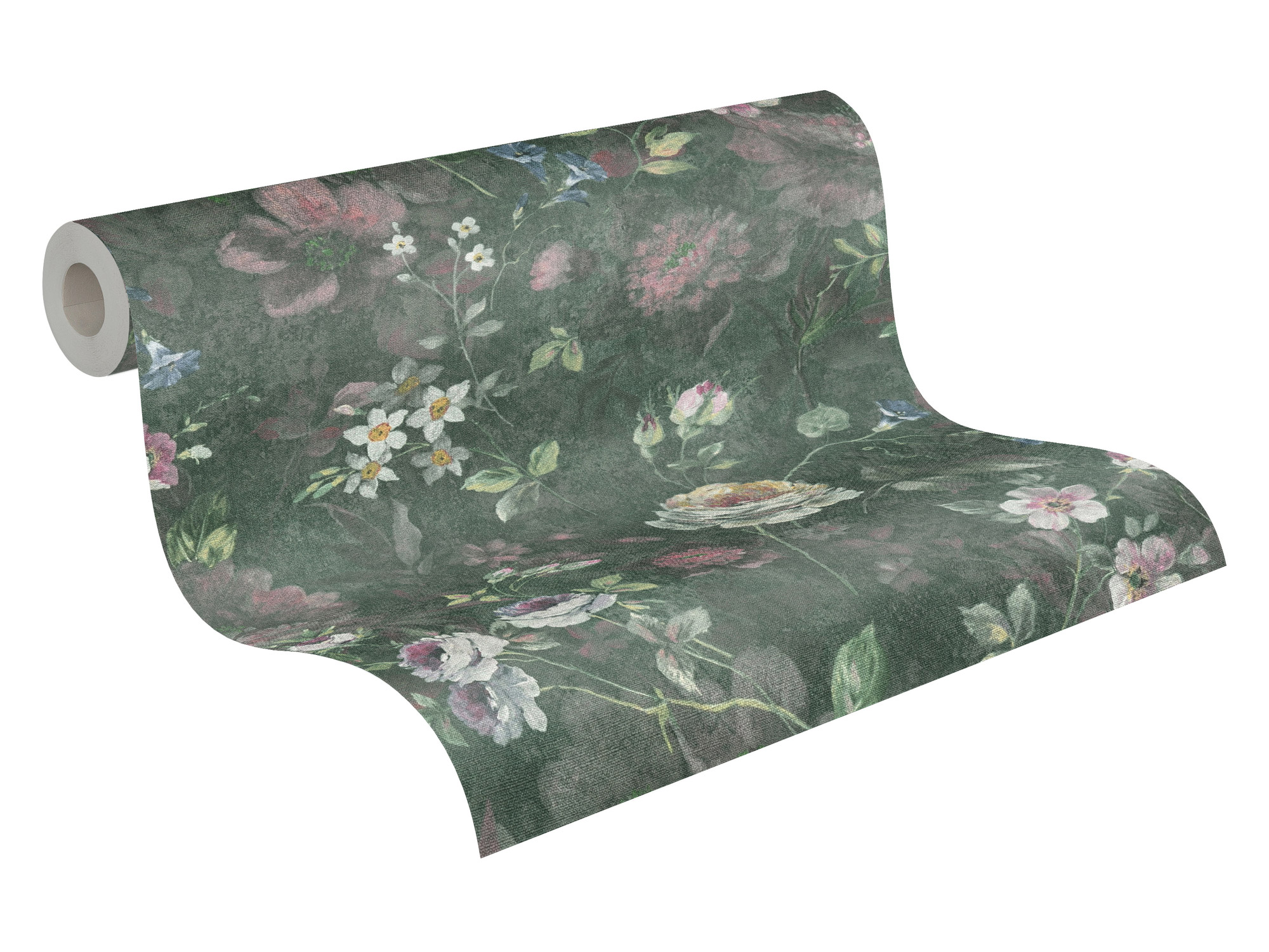 AS Vliestapete Deco Satintapete Blumen 386362