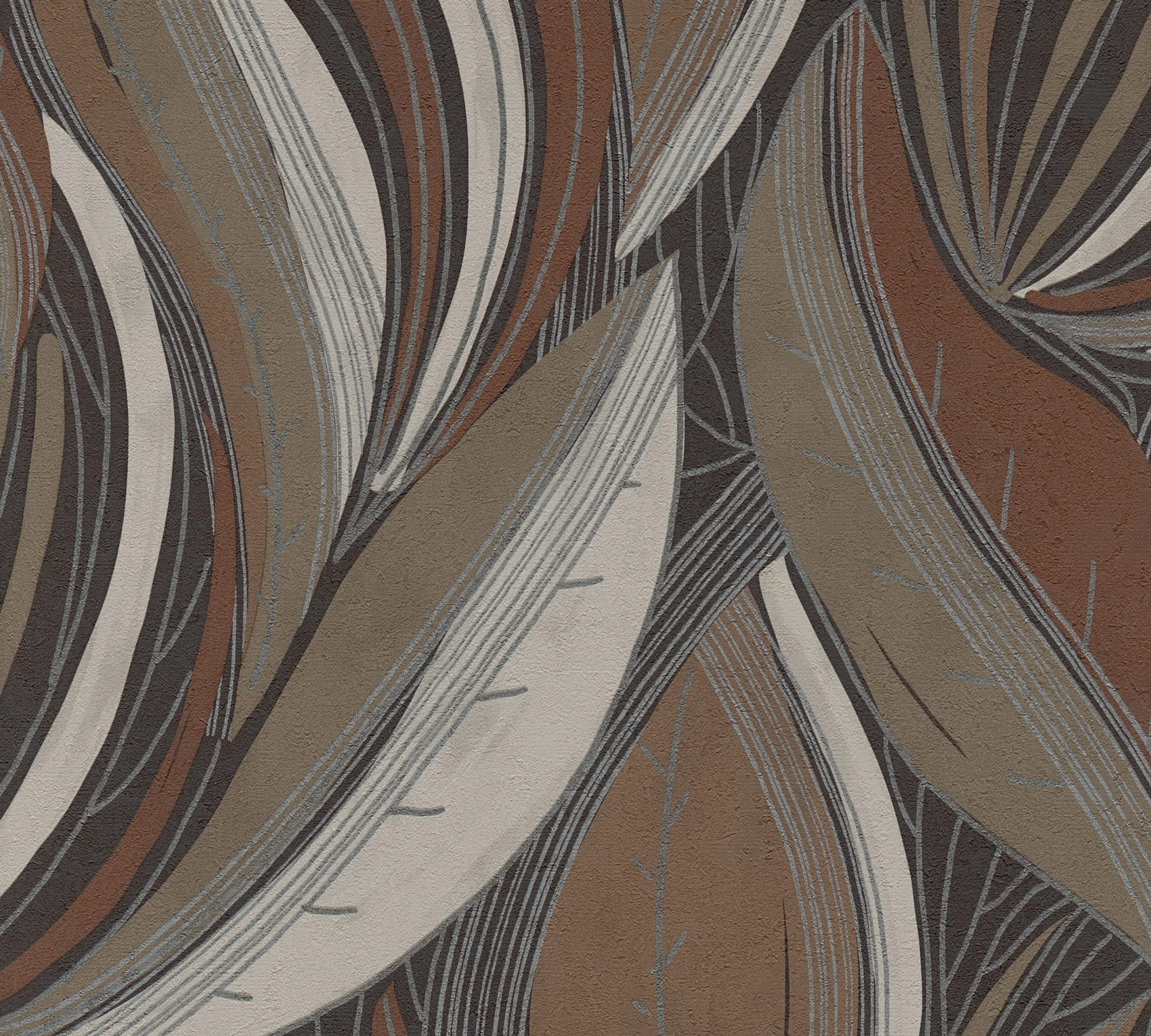 AS Vliestapete MS Hot Spots Floral Braun 786553